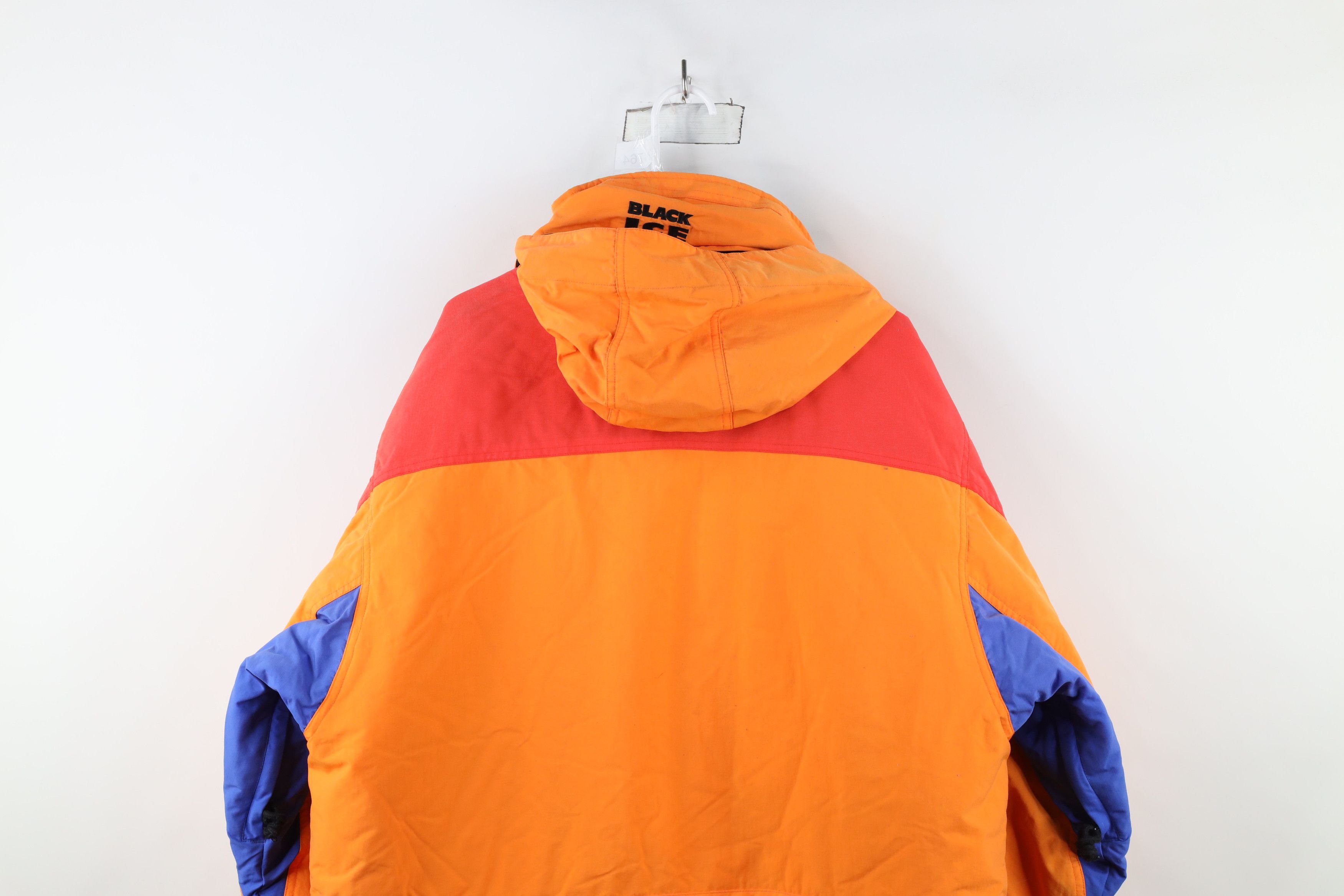 Vintage Vintage 90s Streetwear Block Hooded Winter Puffer Jacket Size US L / EU 52-54 / 3 - 14 Thumbnail