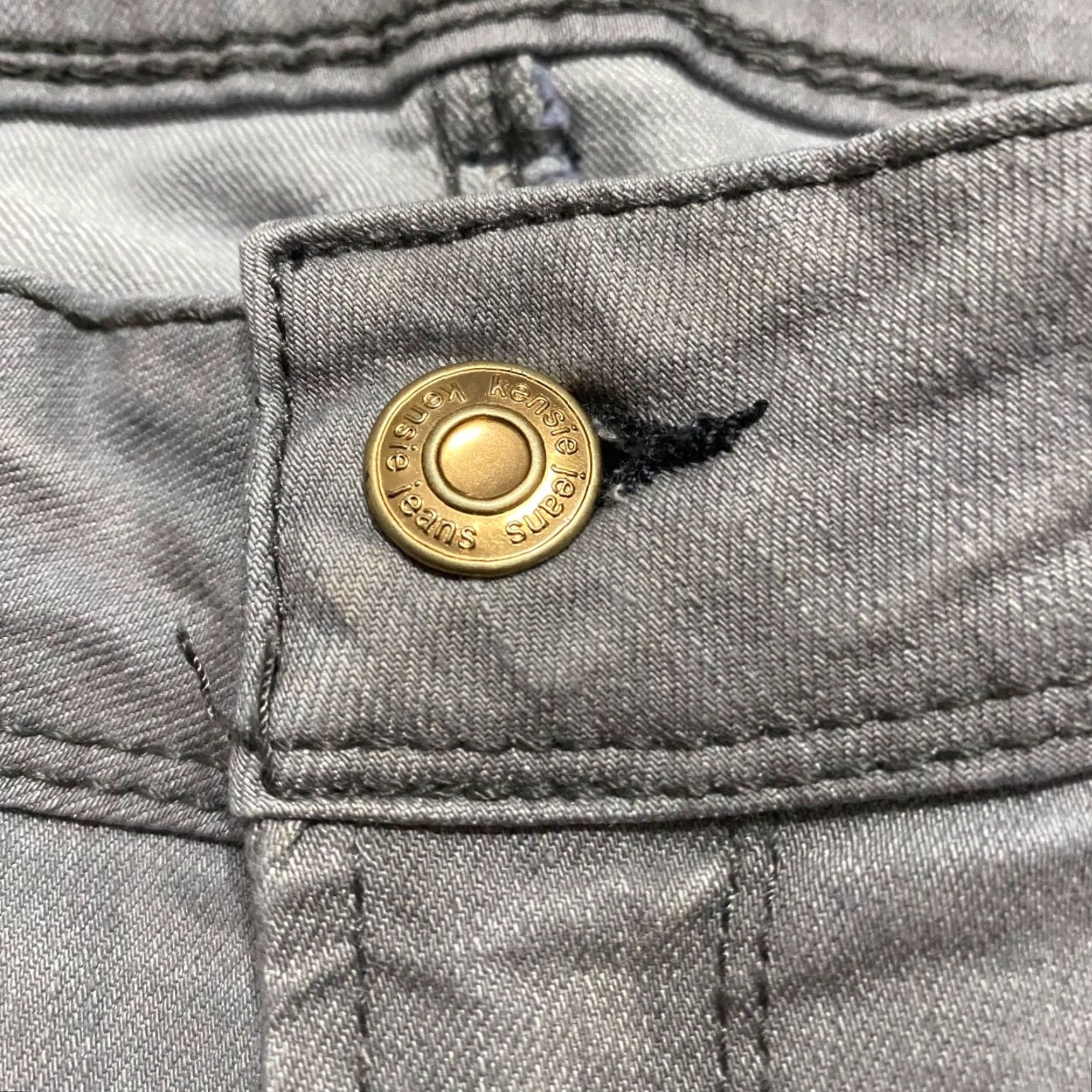 Vintage Kensie Womens Jeans 10 Gray Denim Medium Wash Mid Rise Effortless Ankle Skinny Jeans Adult Regular 10 Jeans Gray Kensie Girl Size 32" / US 10 / IT 46 - 6 Thumbnail