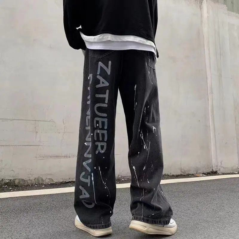 Japanese Brand × Jean Bandana Patchwork Straight Leg Baggy Jeans Size US 32 / EU 48 - 3 Thumbnail
