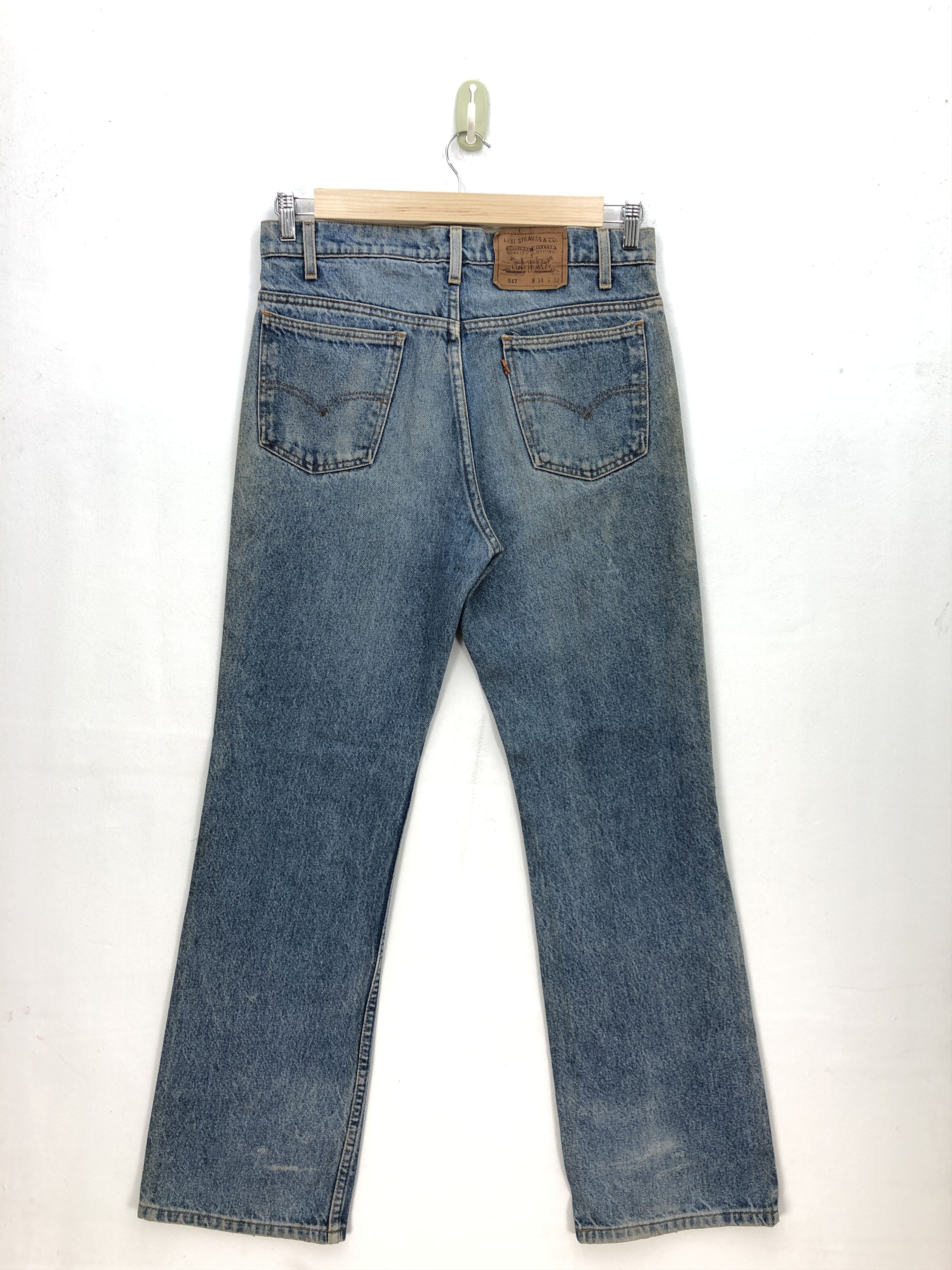 Levi's Vintage Levis 517 Flare Jeans Levi's Faded Light Wash Denim Size US 32 / EU 48 - 2 Thumbnail