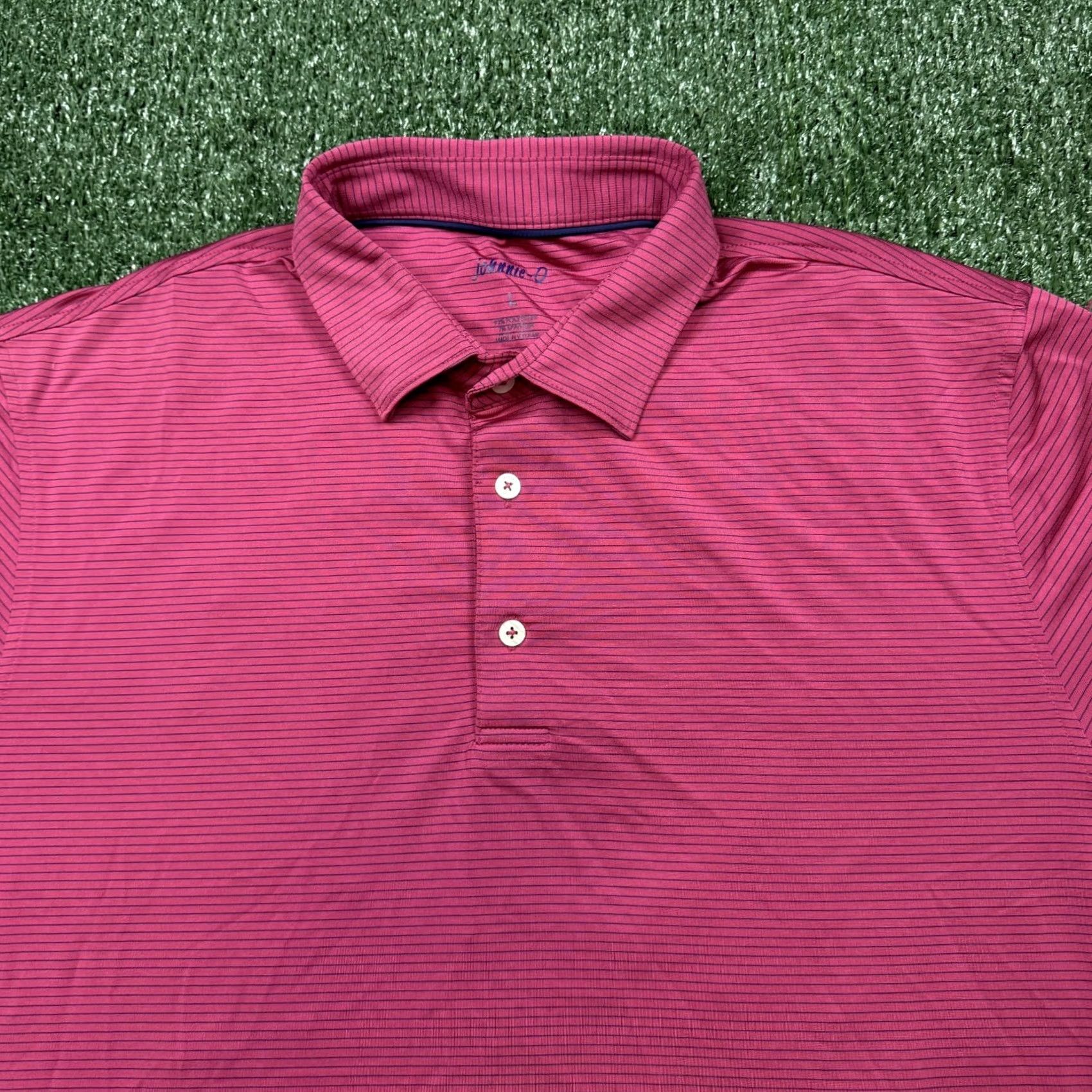 johnnie-O johnnie-O Polo Shirt Mens Size L Pink Short Sleeve Collared Lightweight Preppy Shirt Size US L / EU 52-54 / 3 - 4 Thumbnail