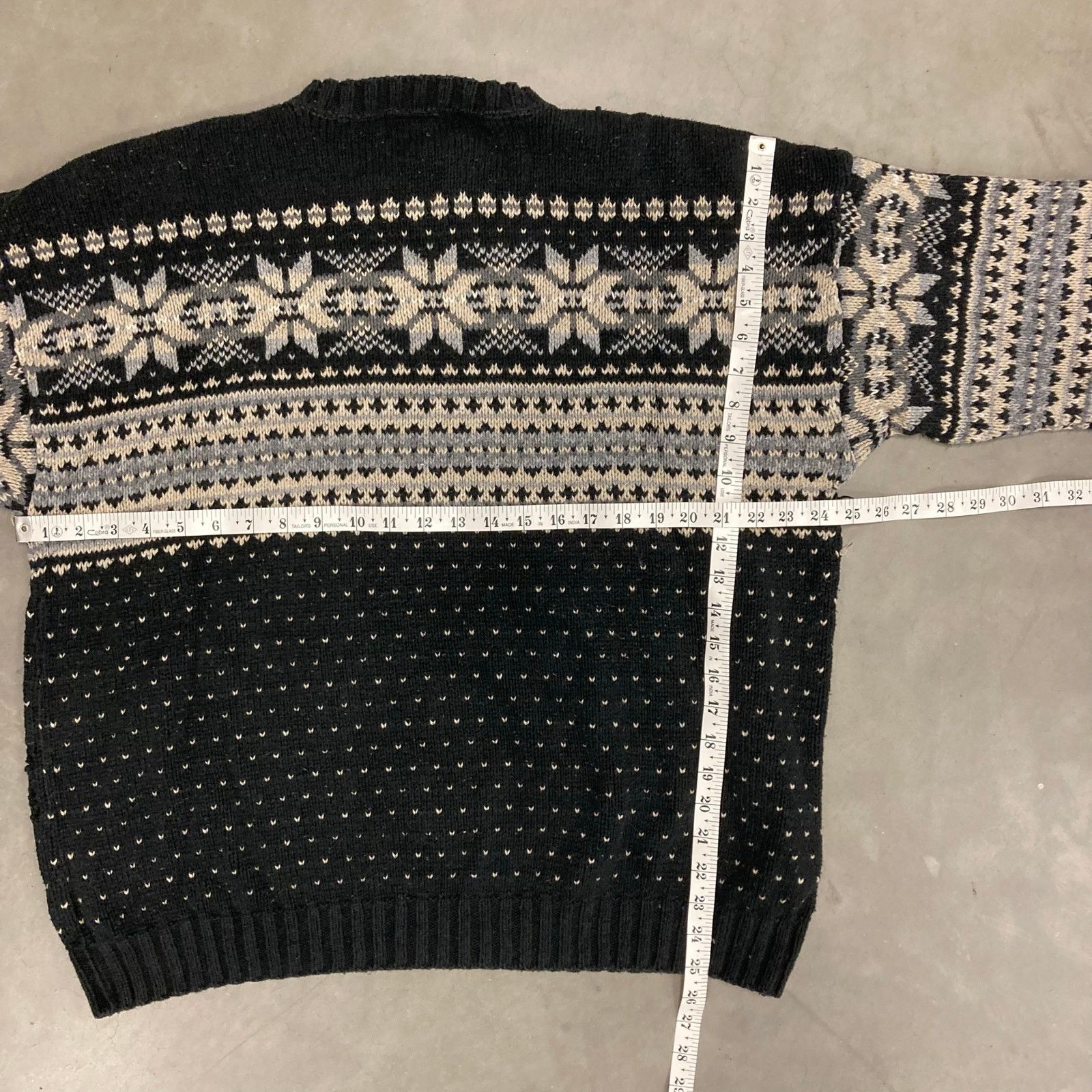 Vintage vintage pattern sweater Size US XL / EU 56 / 4 - 4 Thumbnail