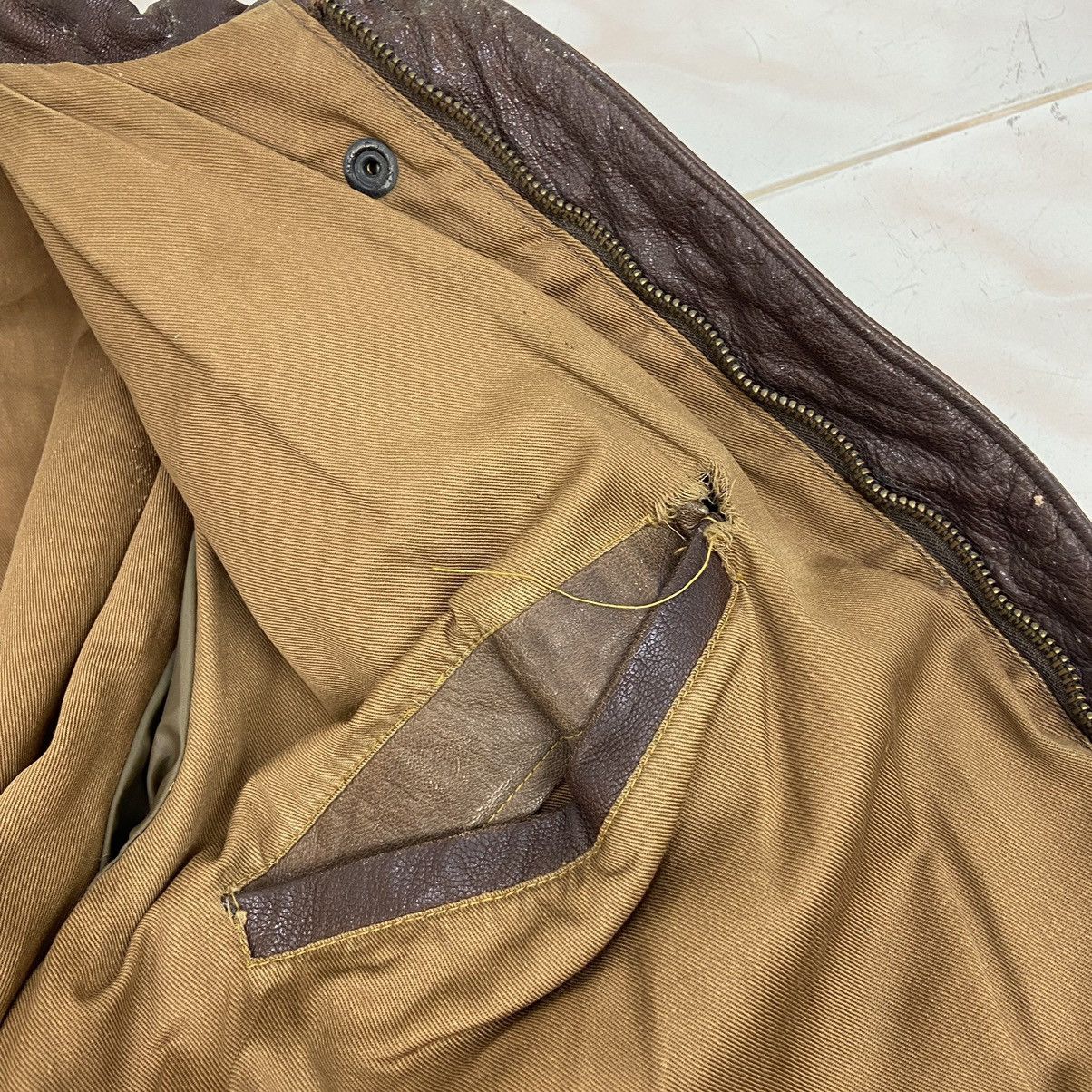 Genuine Leather Vtg Type A-2 San Francisco Aviation Sun Faded Leather Jacket Size US S / EU 44-46 / 1 - 20 Thumbnail
