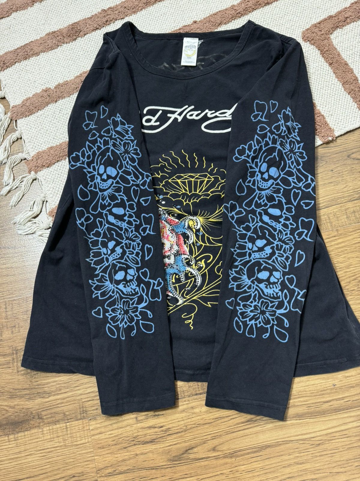 Ed Hardy VINTAGE ED HARDY PRINTED LONGSLIVE Size XL / US 12-14 / IT 48-50 - 5 Thumbnail