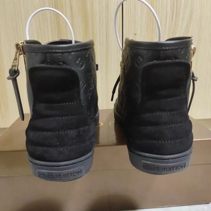Louis Vuitton Louis Vuitton Rivoli Leather High-Top Sneakers -2508 Size US 5 / EU 37 - 3 Thumbnail