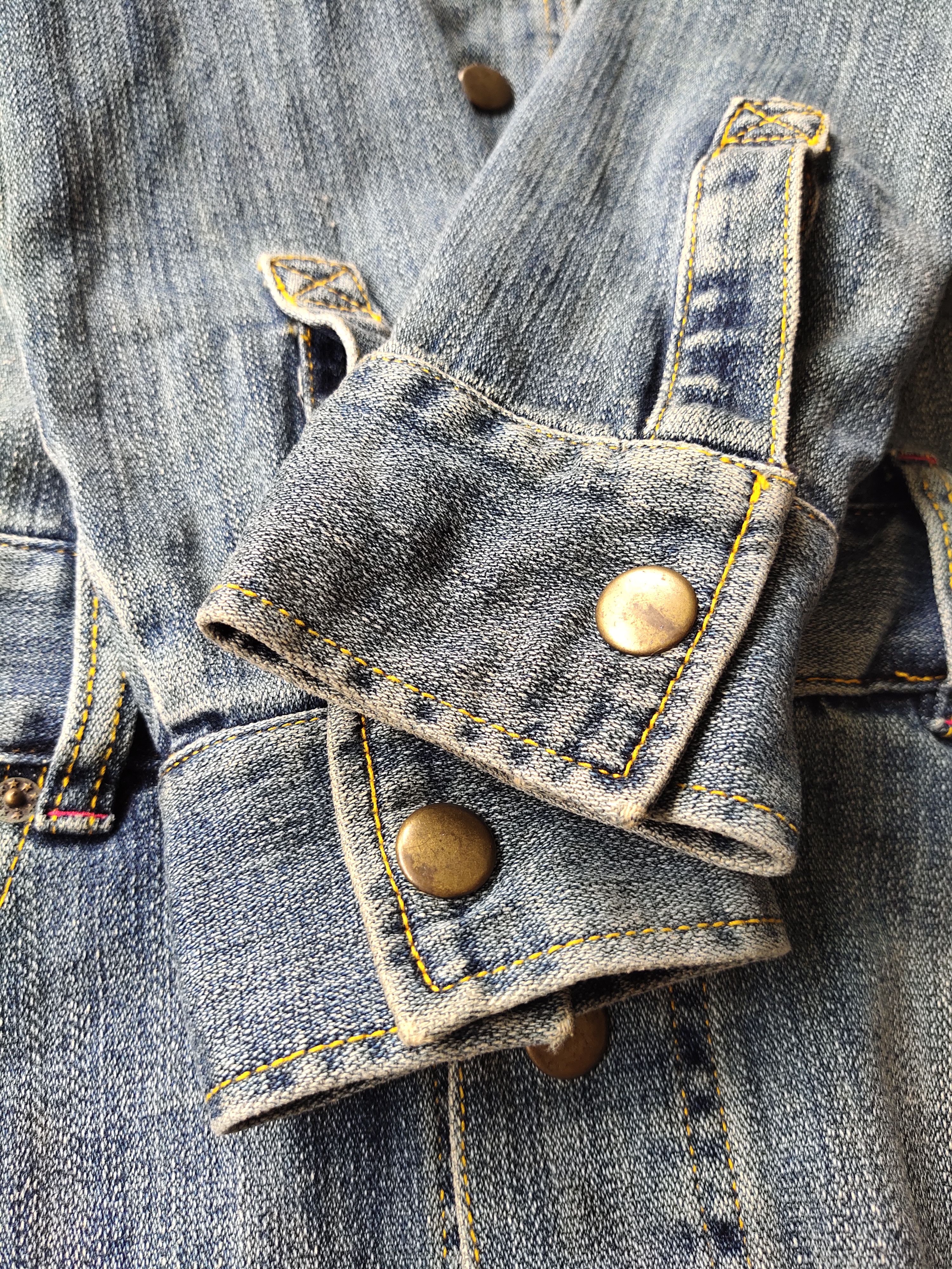 Japanese Brand × X-Girl (D34) X-Girl Japan Stretch Denim Short Dress 3/4 Sleeve Sz 1 Size S / US 4 / IT 40 - 6 Thumbnail