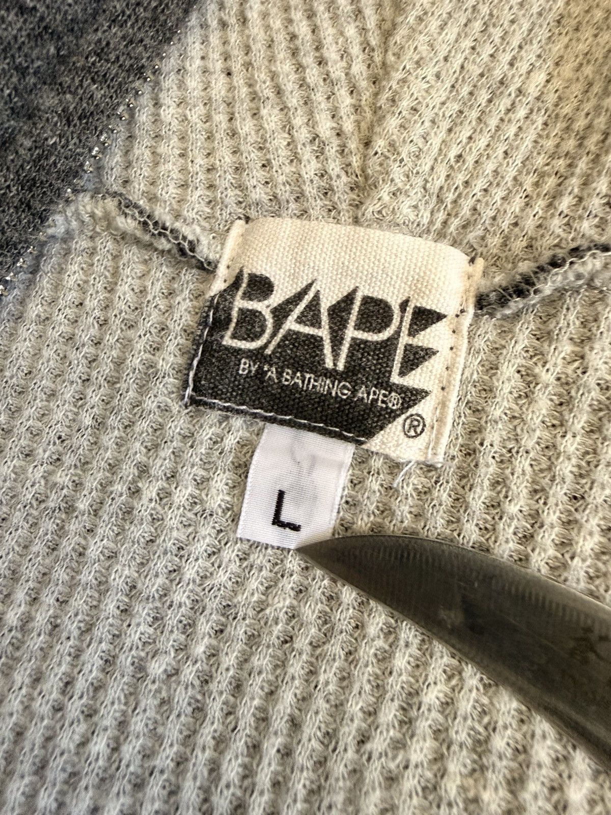 Bape Large Nigo Era BAPE Spell-Out Thermal Lined Full Zip Size US L / EU 52-54 / 3 - 4 Thumbnail