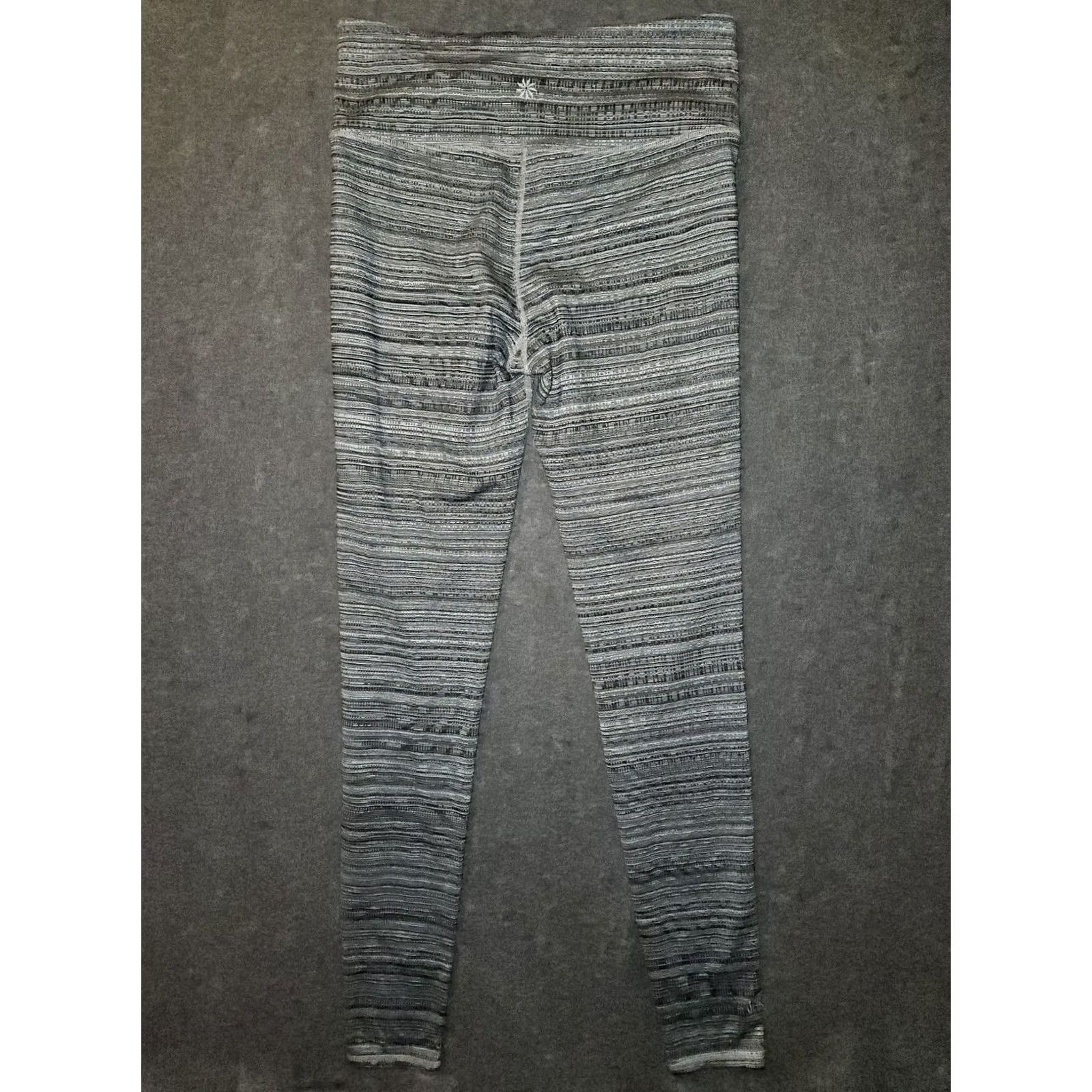 Athleta Athleta Leggings Women M Tall Ankle Black Gray Stretch Yoga Activewear Size 32" / US 10 / IT 46 - 7 Thumbnail