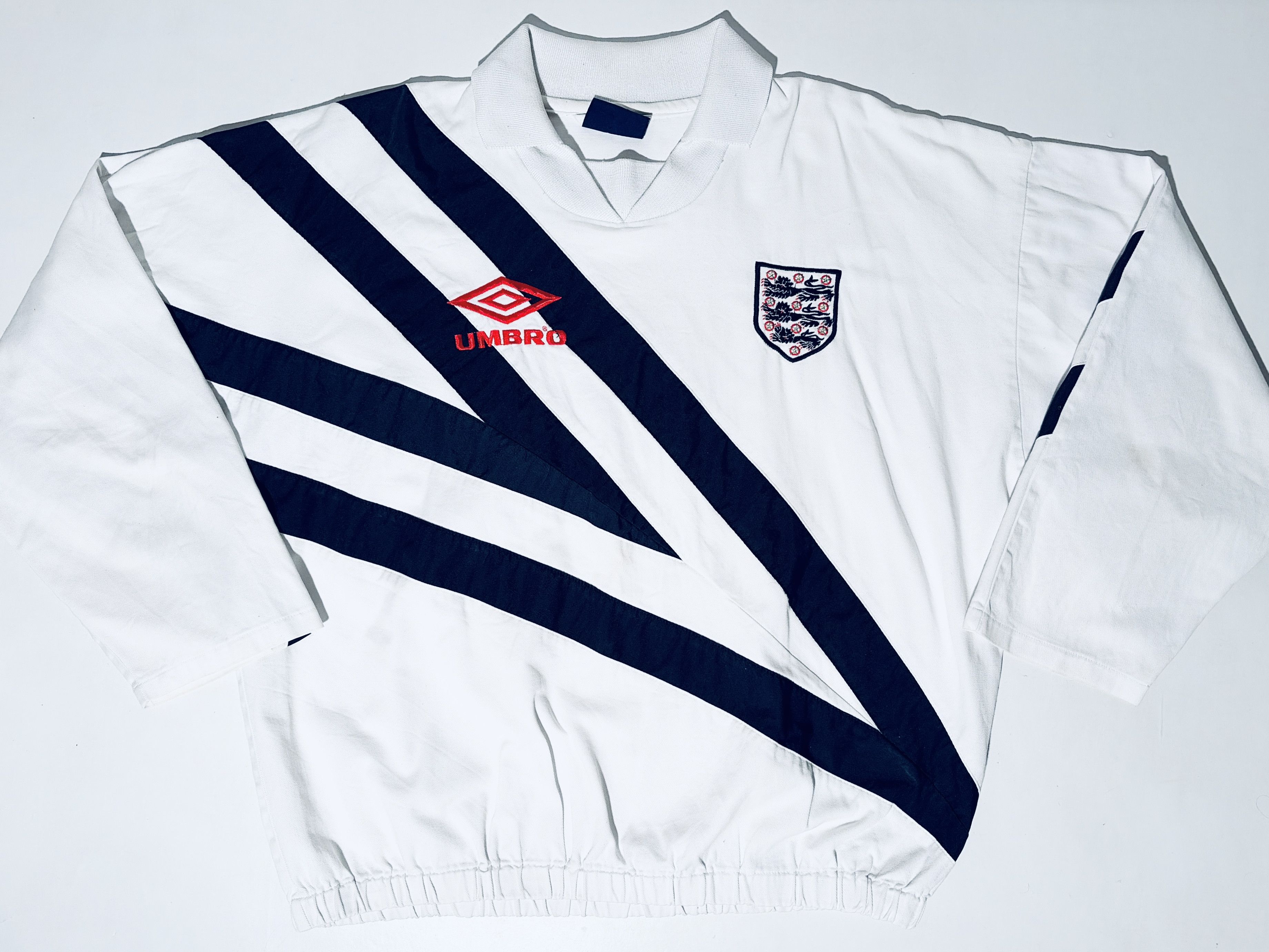 Umbro England Training Drill Top 1993 - 1995 Size US XL / EU 56 / 4 - 4 Thumbnail