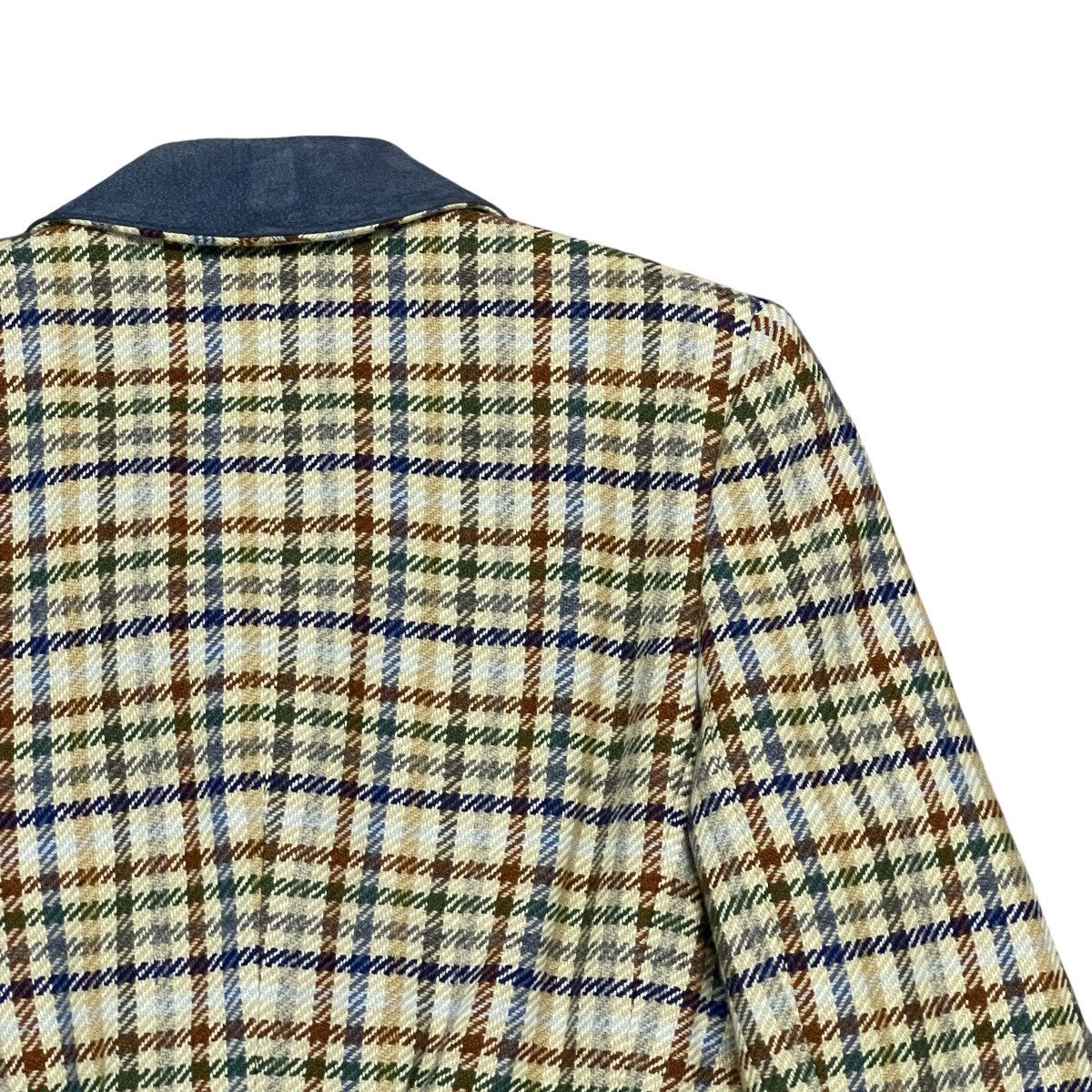 Celine ‼️RARE‼️ Vtg 70s Celine Paris Burgeois Chic Wool Plaid Blazer Size M / US 6-8 / IT 42-44 - 13 Thumbnail