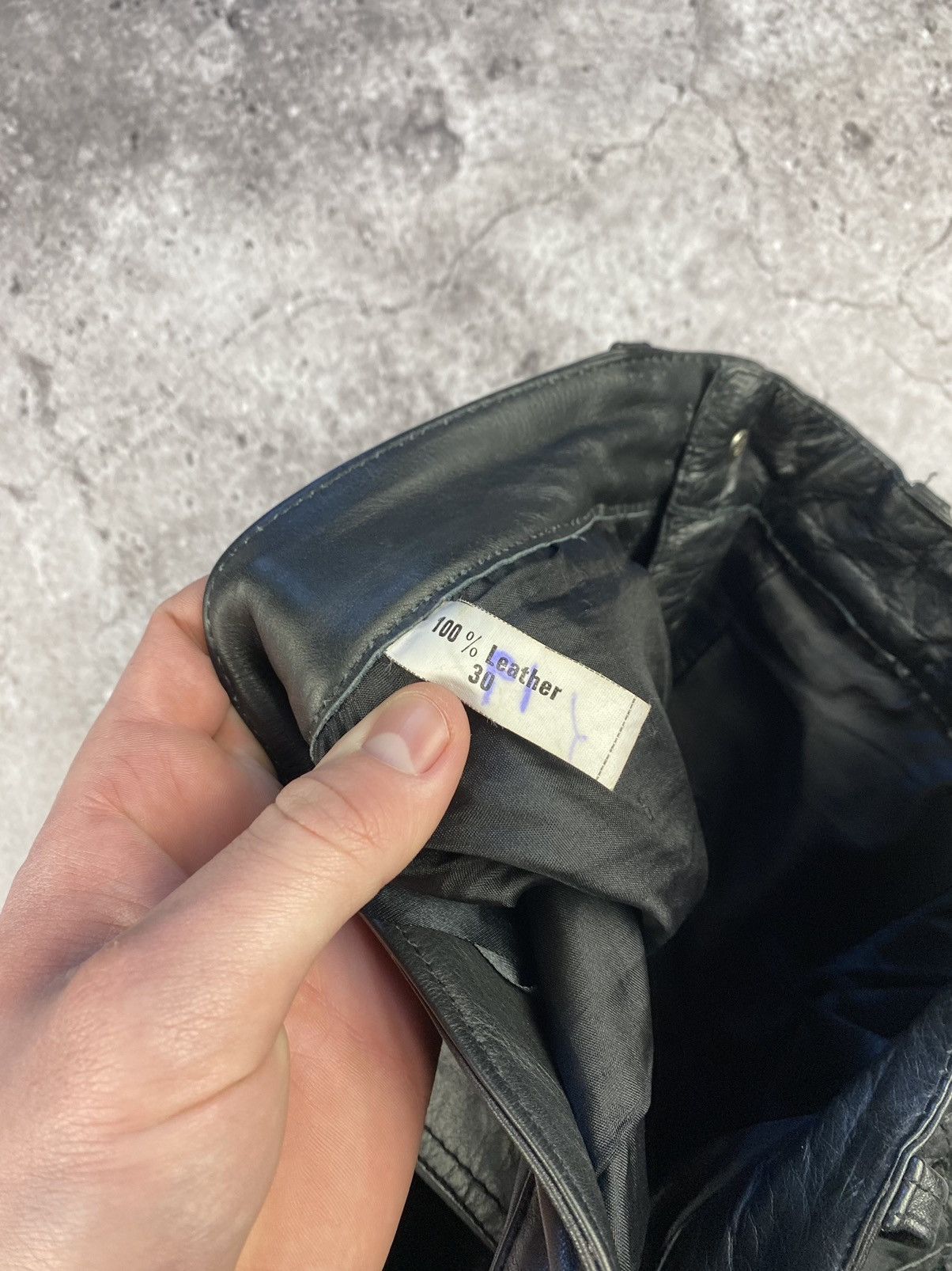 Leather × Vintage Mens Polo Leather Pants Japanese brand stripes motorcycle Size US 30 / EU 46 - 10 Thumbnail