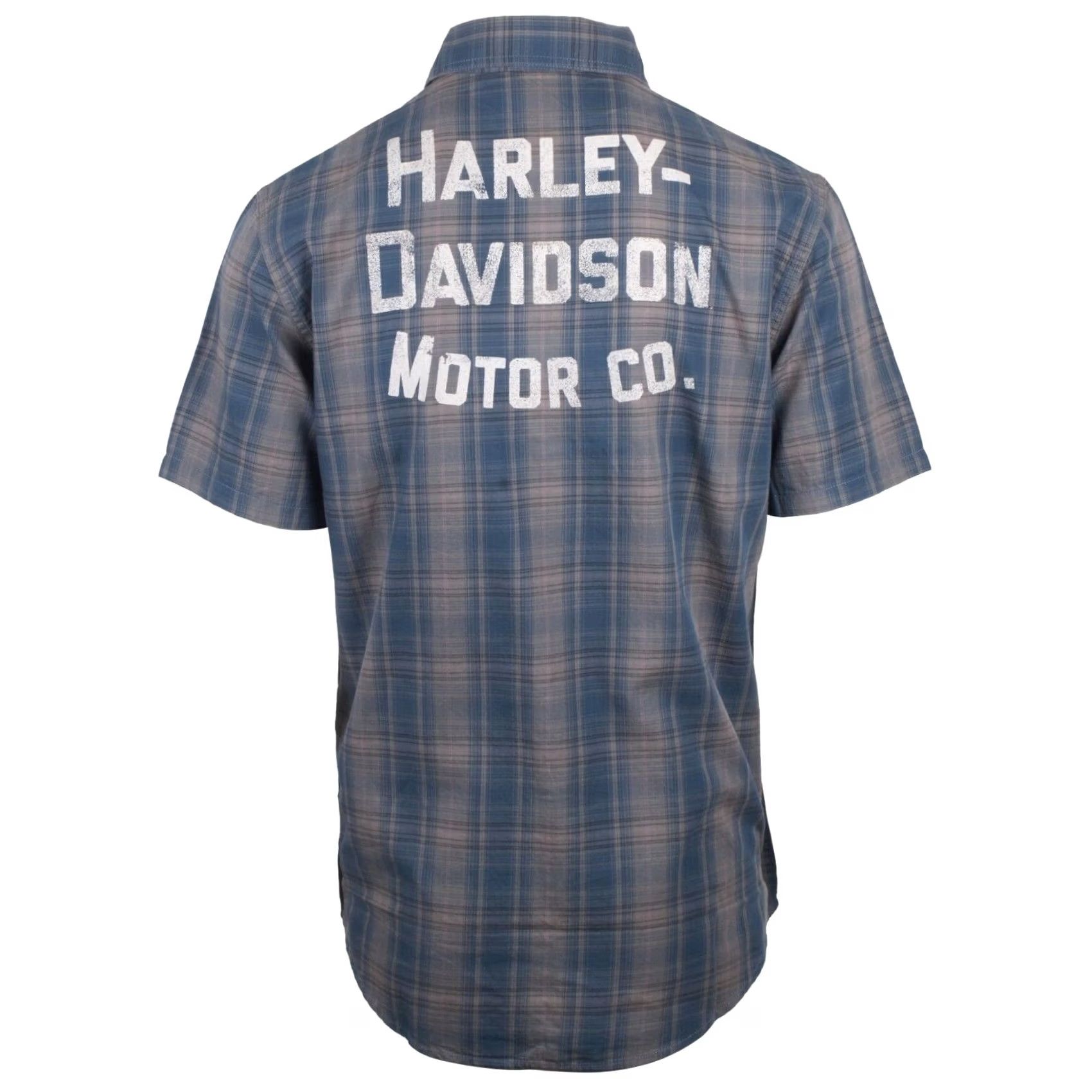 Harley Davidson Harley-Davidson Shirt Mens S Variety Men Blue Grey Plaid Motor Amplifier Woven S38 Size US S / EU 44-46 / 1 - 3 Thumbnail