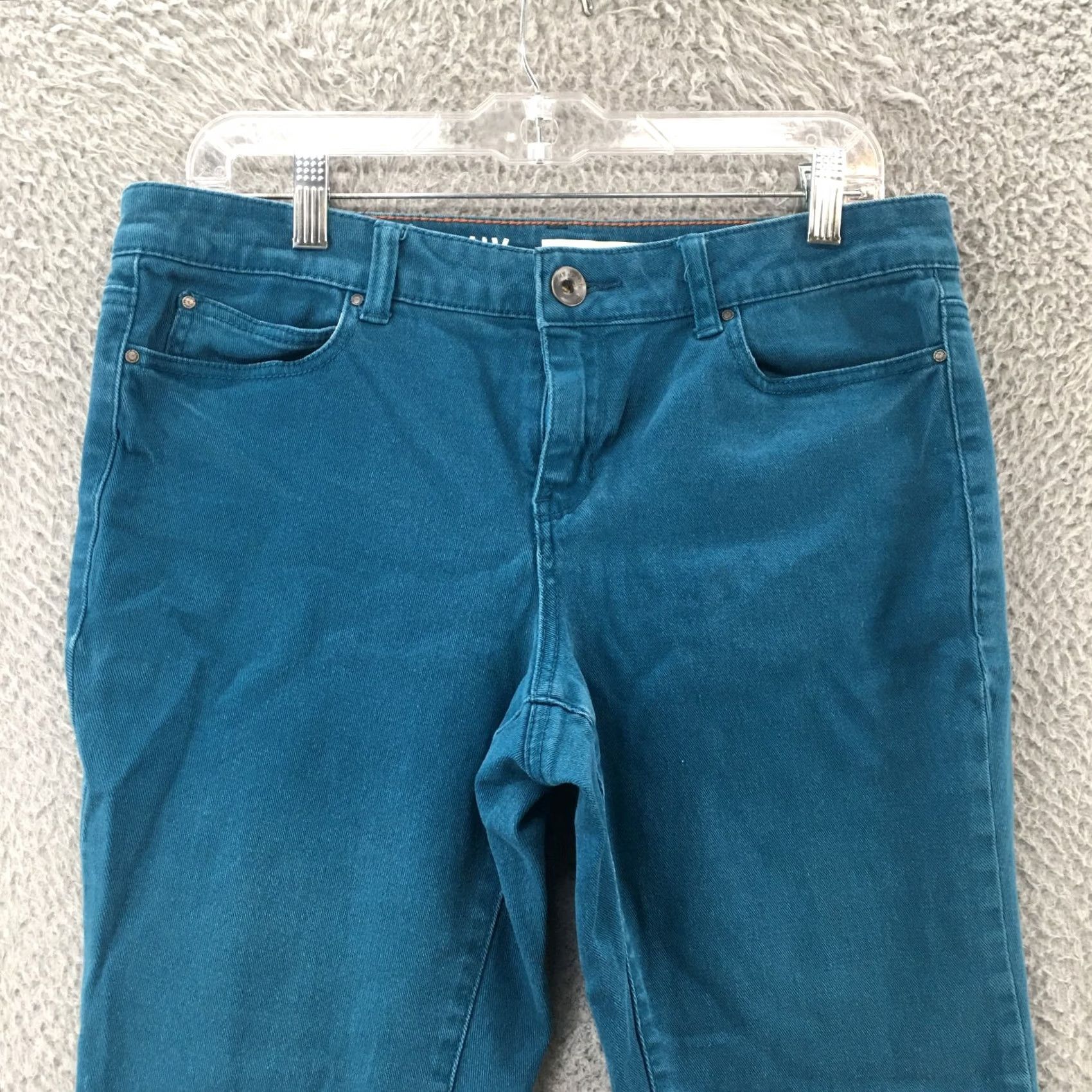 DKNY DKNY Soho Skinny Jeans Womens 12P Petite Blue Denim Mid Rise Zip Fly Casual Jeans Size 34" / US 12 / IT 48 - 2 Thumbnail