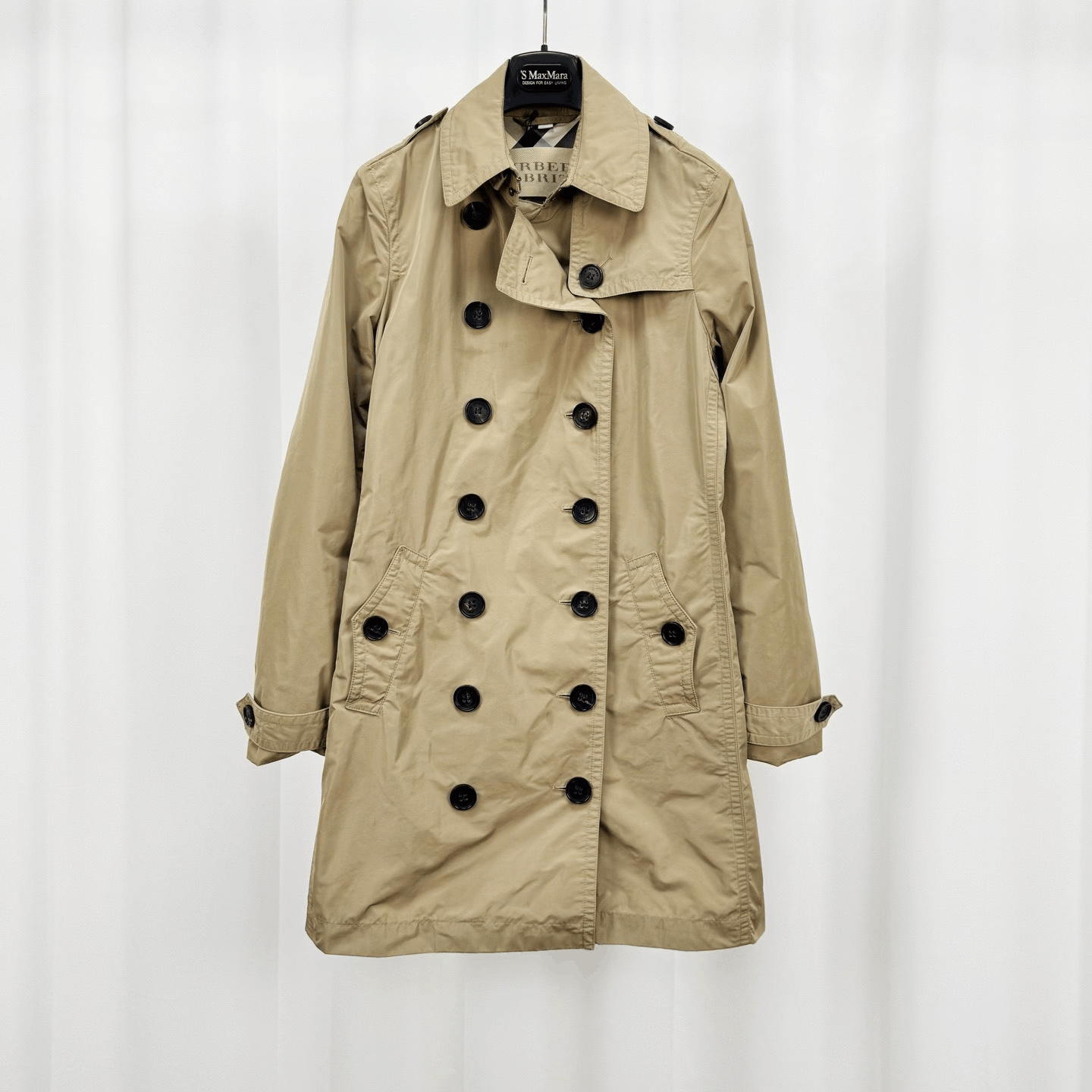 Burberry Burberry Double-Breasted Trench Coat Check Lining Size XS / US 0-2 / IT 36-38 - 1 Thumbnail