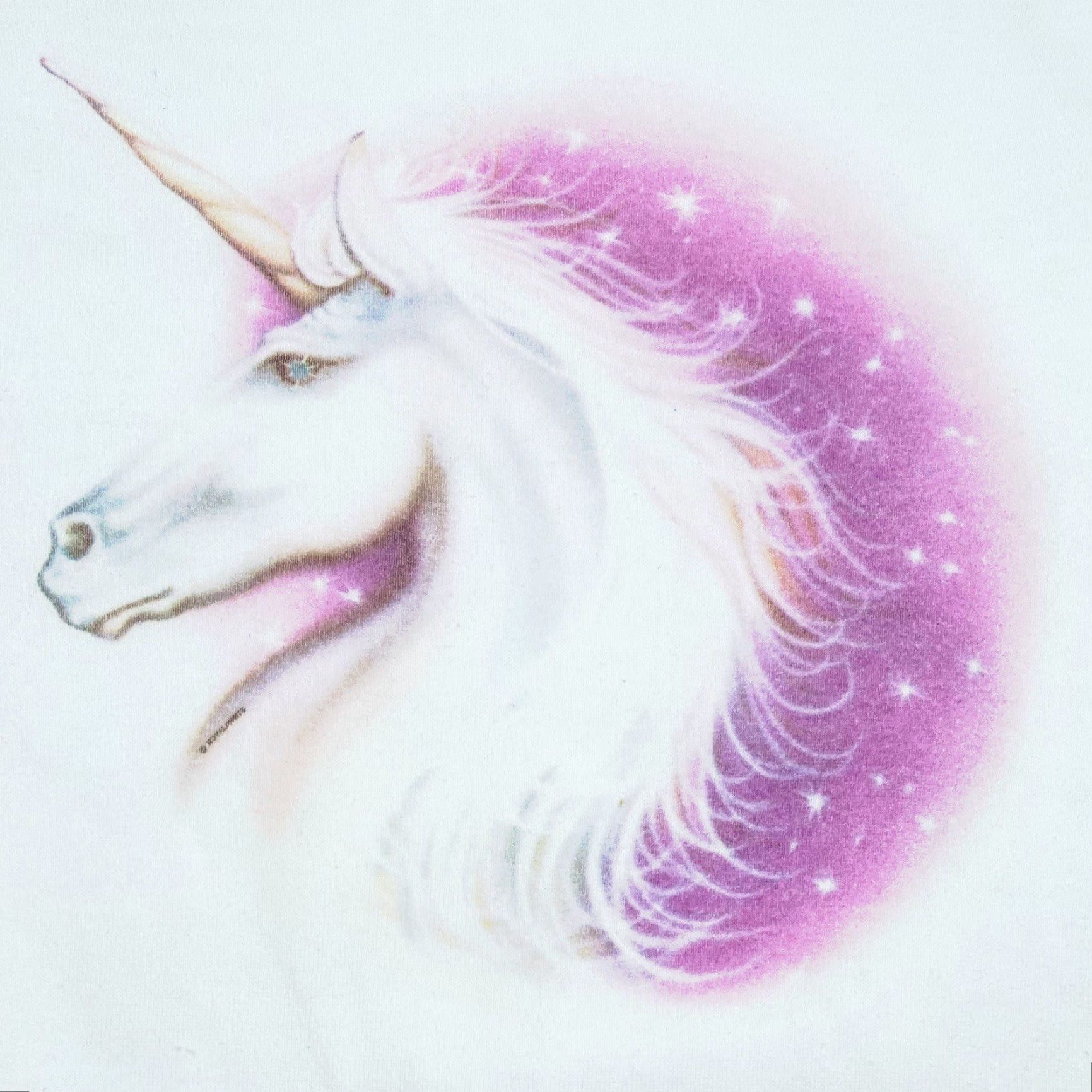 Fruit Of The Loom Vtg 1991 Unicorn Airbrushed Crew Neck Sweater Fruit Of The Loom Men XL Pink Knits Pullover 90s Vintage Womens Mens Girls Boys Size US XL / EU 56 / 4 - 2 Thumbnail