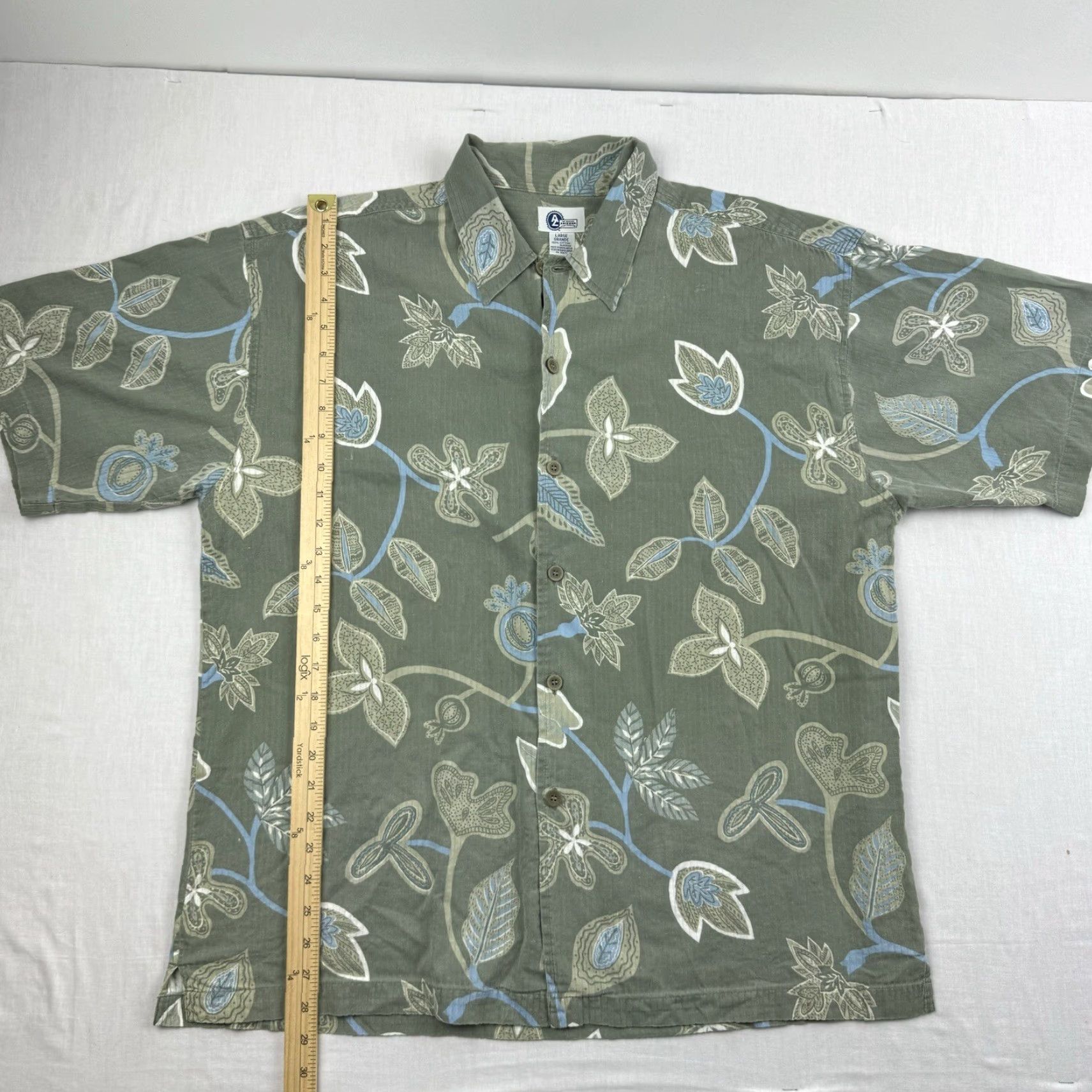 Vintage VINTAGE Arizona Jeans Button-Up Shirt Mens Large Green Outdoor 90s Y2K Arizona Jeans Regular Short Sleeve Button Up Shirt Size US L / EU 52-54 / 3 - 4 Thumbnail