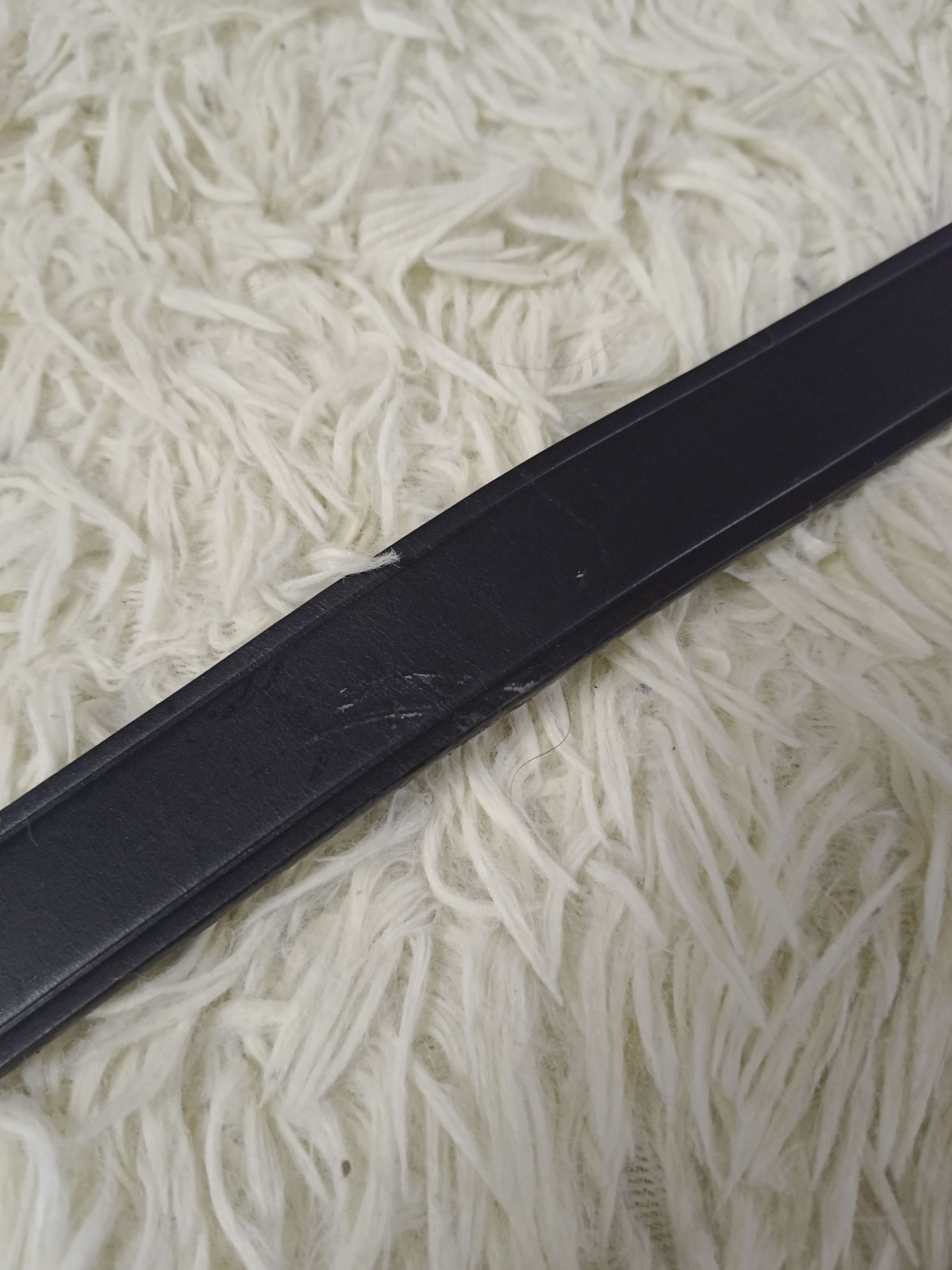 Yohji Yamamoto YOHJI YAMAMOTO BLACK LEATHER BELT Size ONE SIZE - 7 Thumbnail