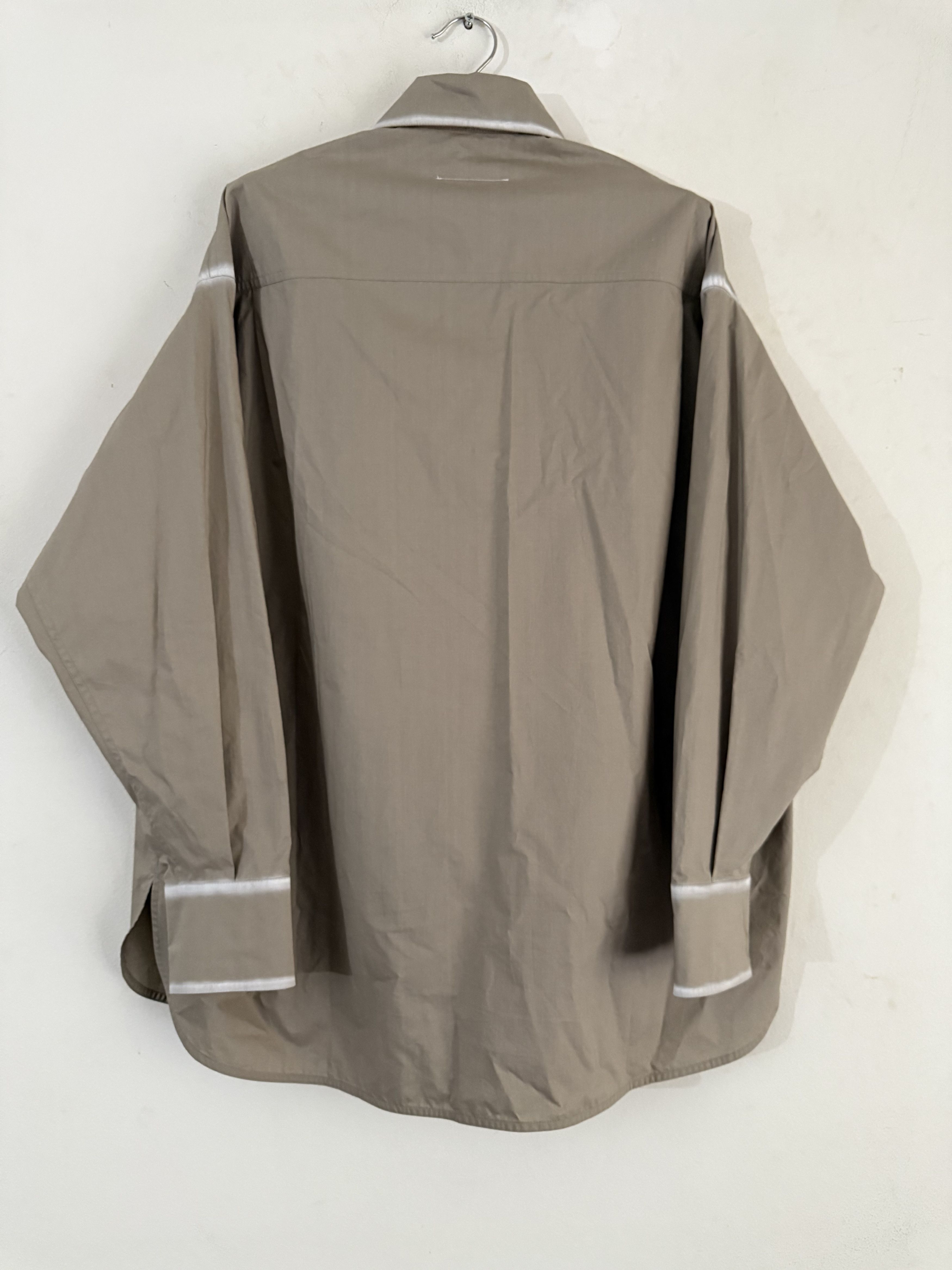Maison Margiela BNWT Margiela contrasting-trim poplin shirt Size US M / EU 48-50 / 2 - 4 Thumbnail