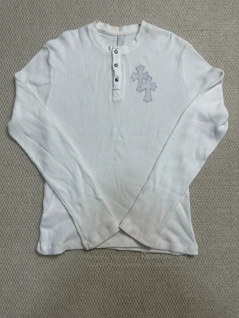 Chrome Hearts CHROME HEARTS Size M White cross skin Waffle Henry collar l Size US M / EU 48-50 / 2 - 1 Thumbnail