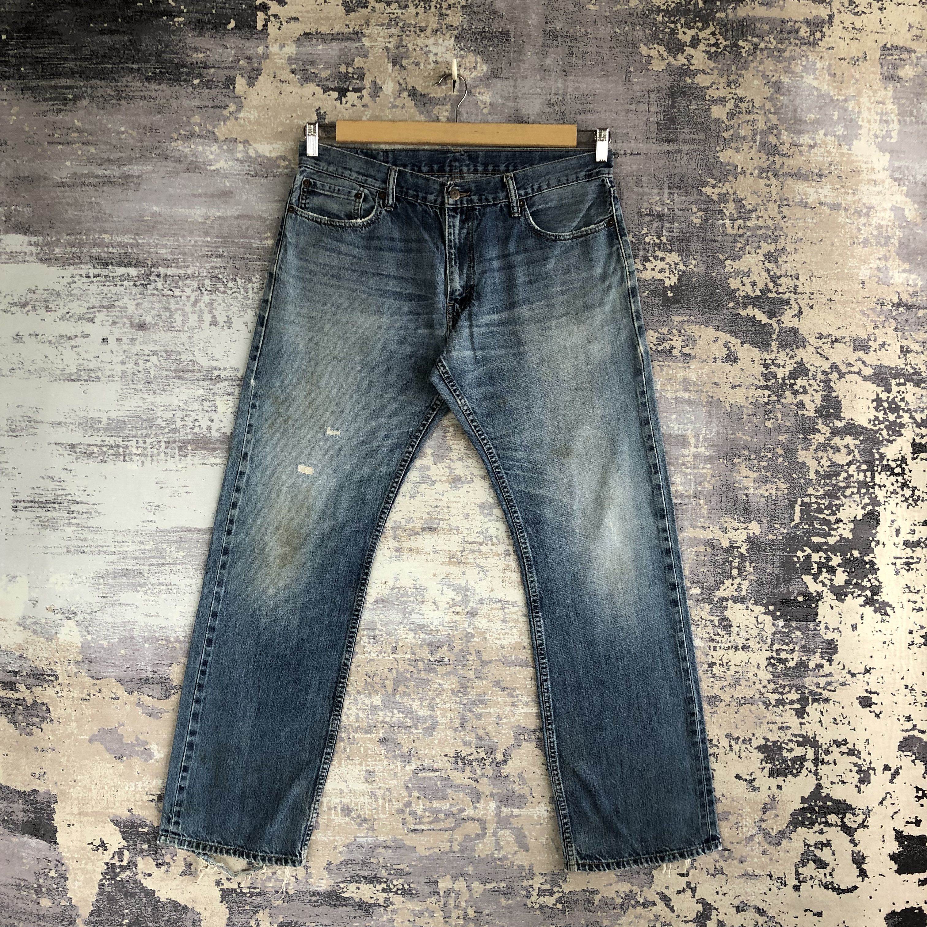 Levi's Vintage Y2k Levis Distressed Jeans Levi's Stone Wash Denim Size US 34 / EU 50 - 1 Thumbnail