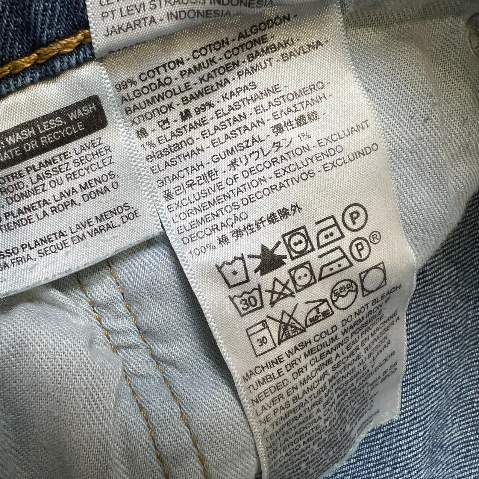 Levi's × Vintage Levi's 505 Jeans 34x30 Original Straight Leg Denim Pants Size US 34 / EU 50 - 12 Thumbnail