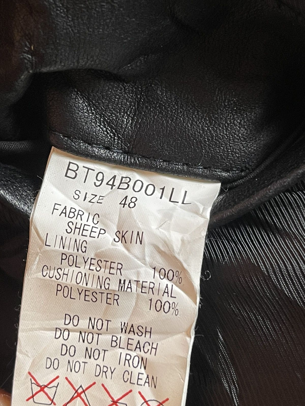 Other Bank Tannage Designer Puffer sheep Skin leather Jacket Size US M / EU 48-50 / 2 - 8 Thumbnail