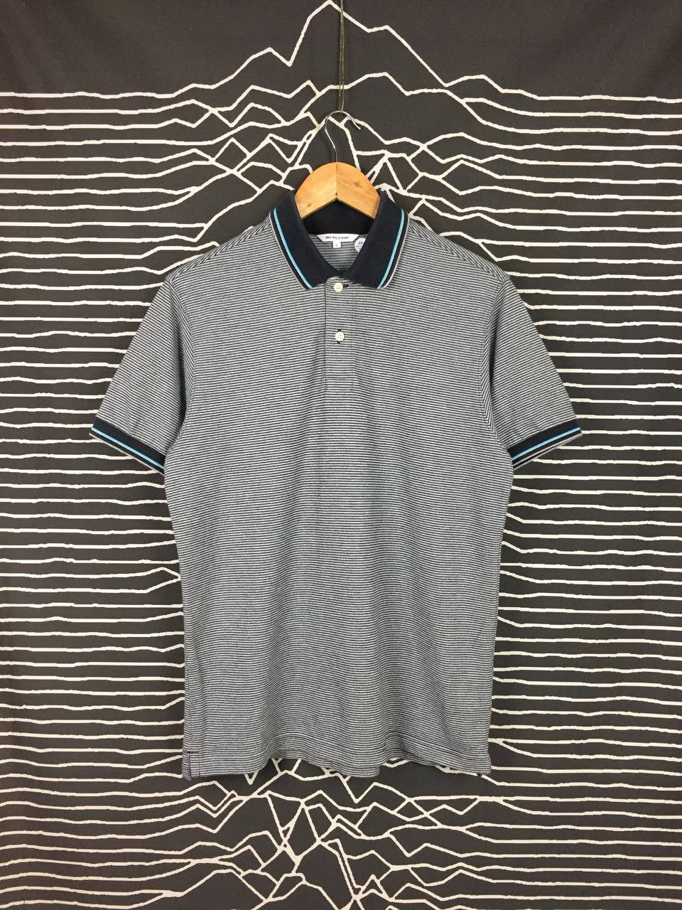 Japanese Brand × Uniqlo Uniqlo Casual Essential Striped Twin Tipped Polo Tee Size US M / EU 48-50 / 2 - 1 Thumbnail