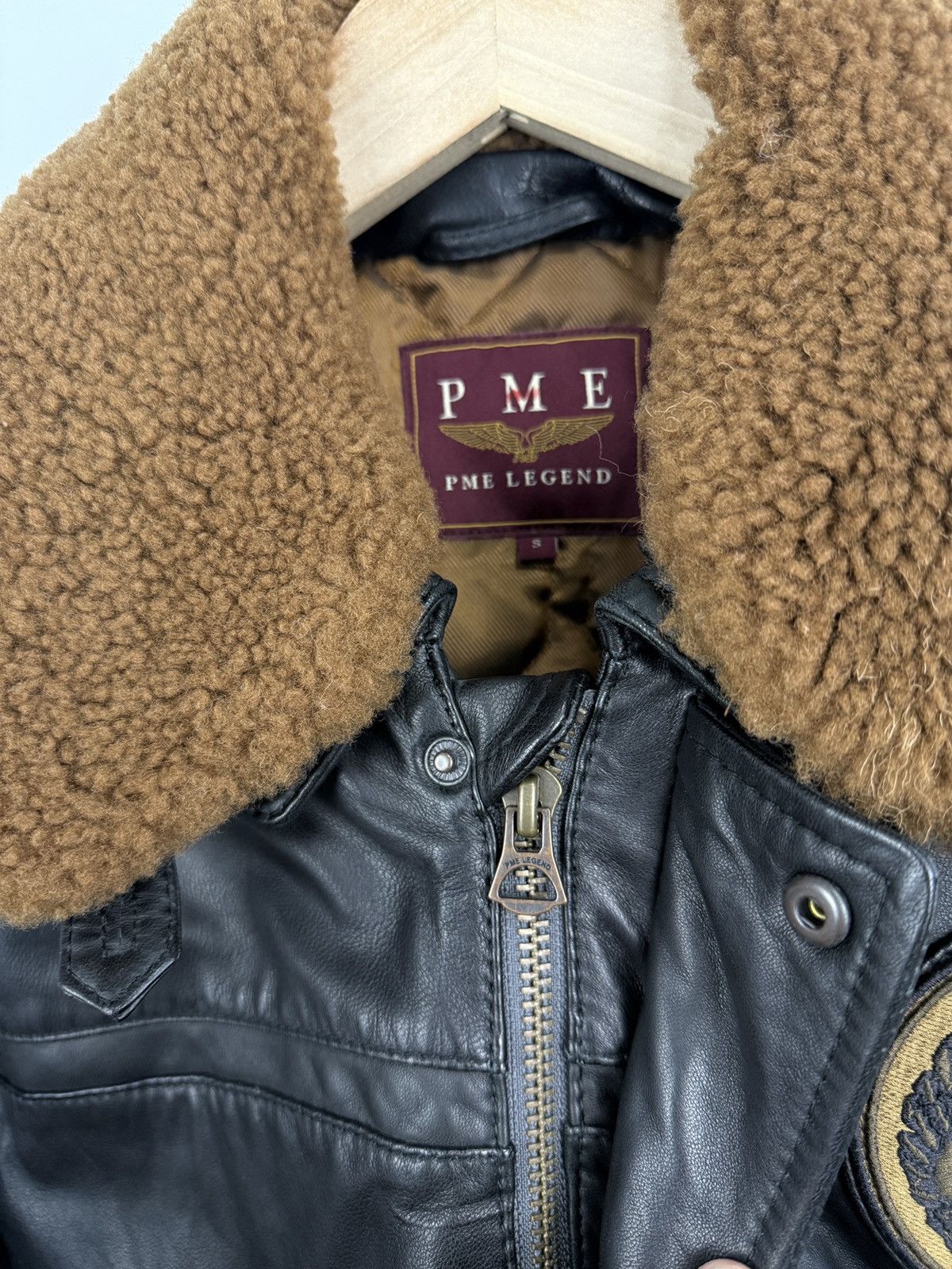 Genuine Leather 🇺🇸 PME Legend A-28 Hudson Lockheed Sheep Leather Bomber Jacke Size US S / EU 44-46 / 1 - 9 Thumbnail