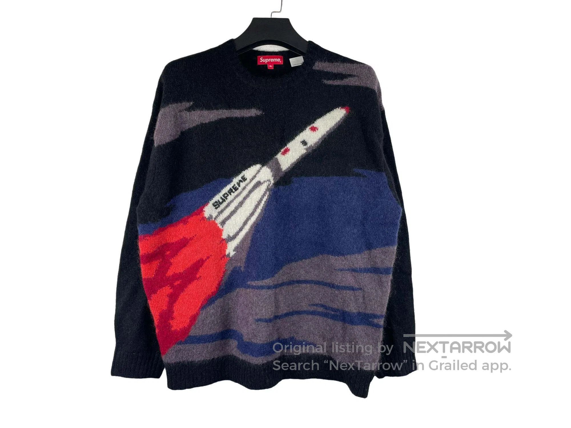 Supreme Supreme Rocket Pattern Round Neck Knit Sweater Size US XL / EU 56 / 4 - 1 Thumbnail