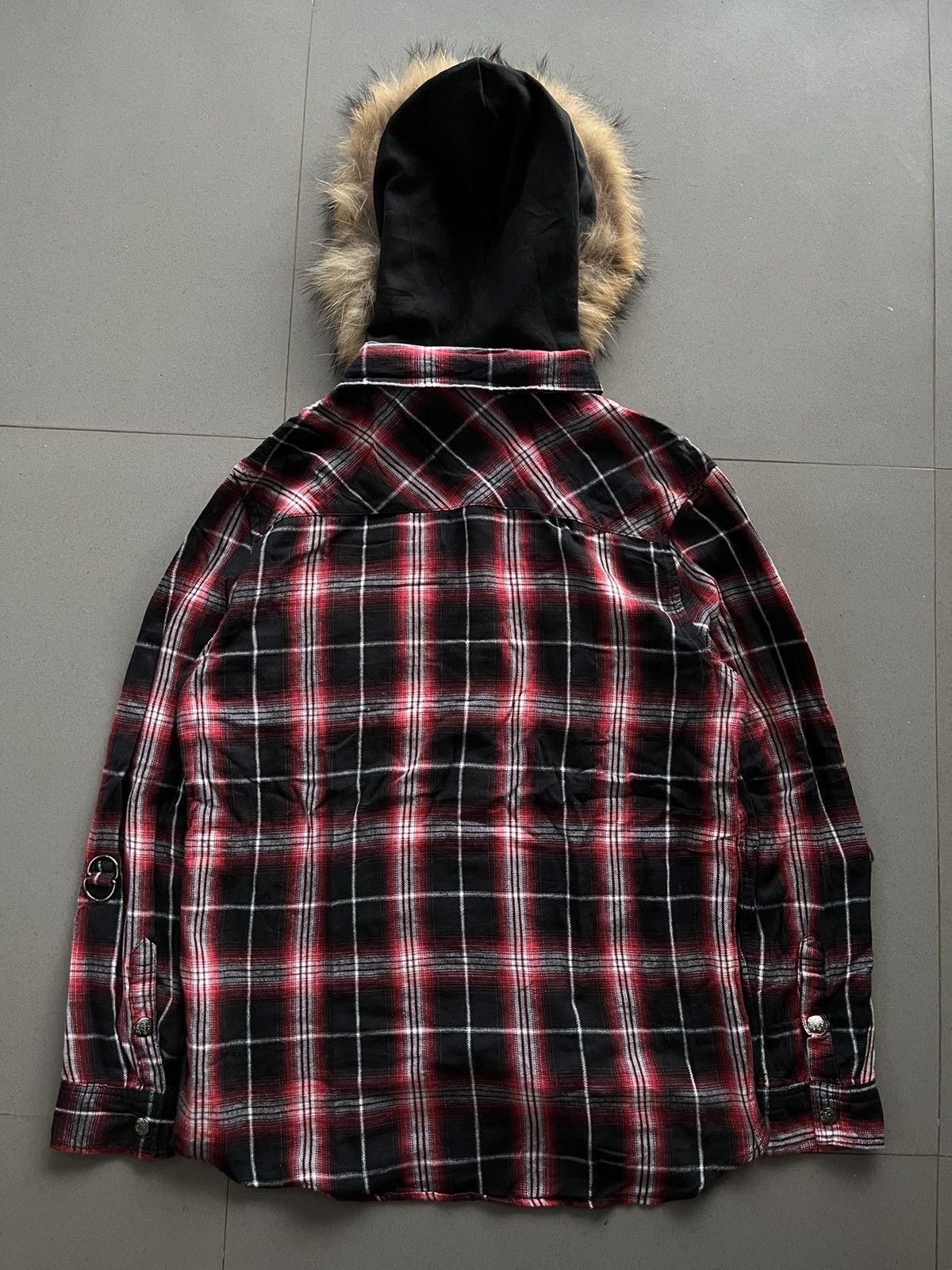 If Six Was Nine × Japanese Brand × Le Grande Bleu (L.G.B.) Japanese~31040=Skkone Double Layer FurHoodie ifsix Lgb Style Size US L / EU 52-54 / 3 - 2 Thumbnail