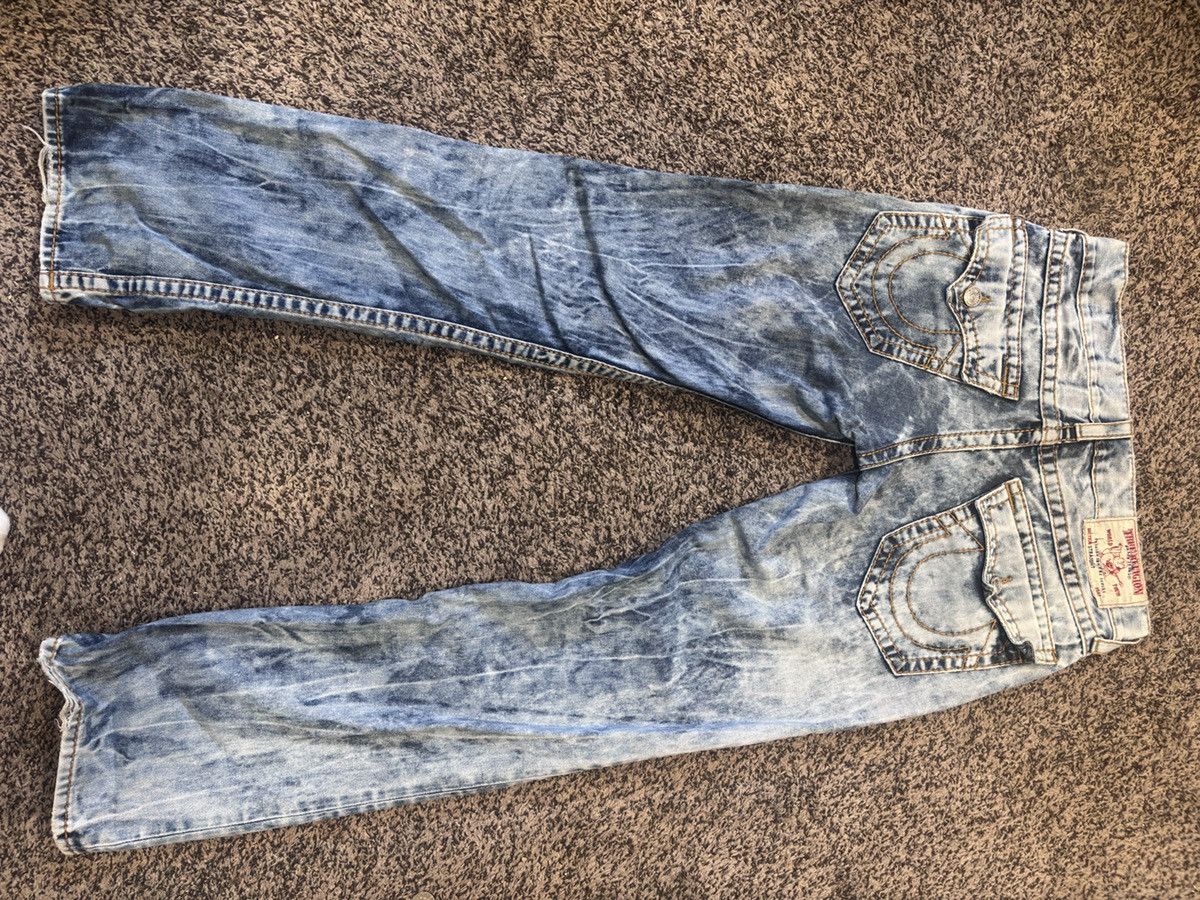 True Religion RARE true religion straight acid wash jeans Size US 31 - 1 Thumbnail