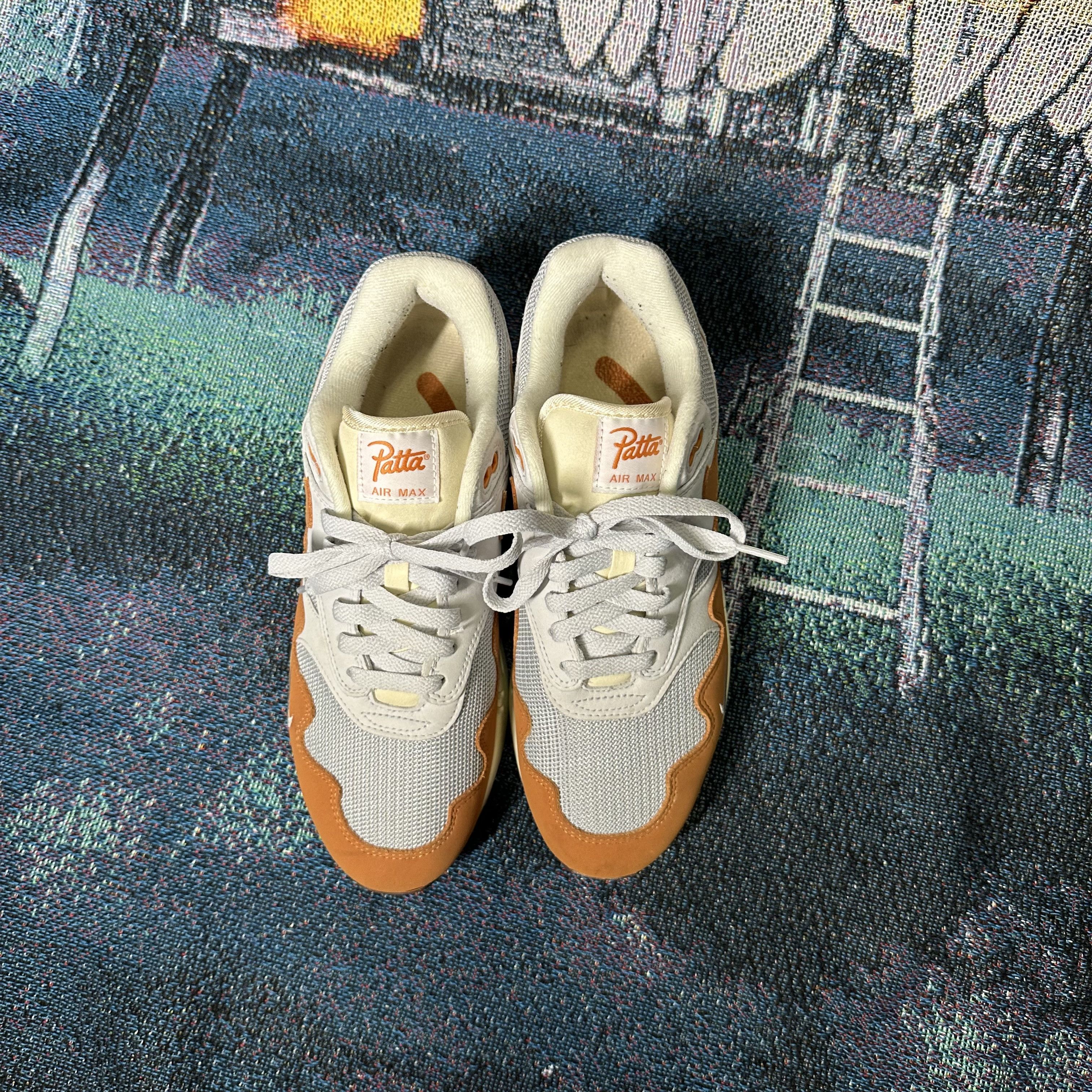 Nike × Patta Nike x Patta Air Max 1 Orange Size 8 W/ Bracelet Size US 8 / EU 41 - 3 Thumbnail