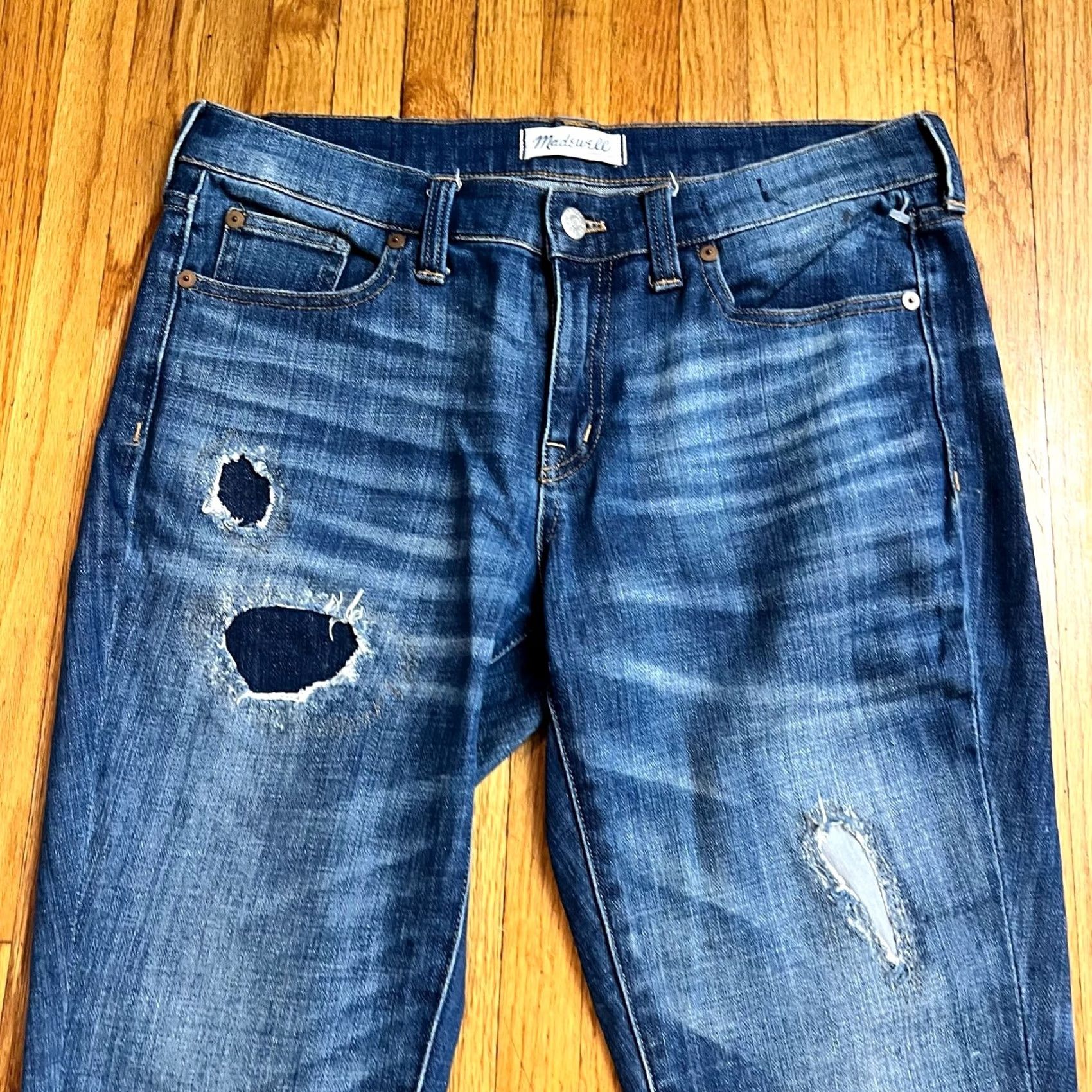 Madewell VINTAGE Madewell Jeans Womens 27 Slim Boyjean Blue Denim Mid Rise 32x29 Womens Jeans 27 Blue Denim Slim Boyjean Size 27" / US 4 / IT 40 - 2 Thumbnail