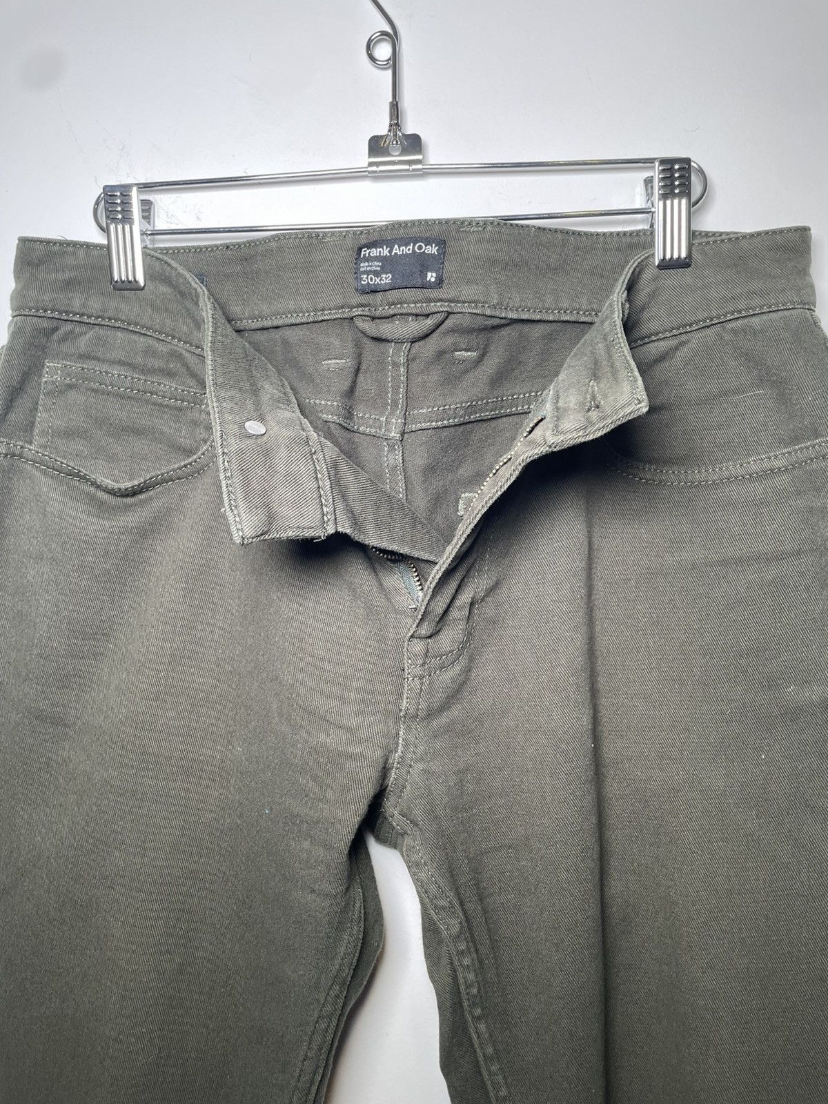 Frank & Oak Frank And Oak Olive Slim Jeans 30x32 Size US 30 / EU 46 - 5 Thumbnail