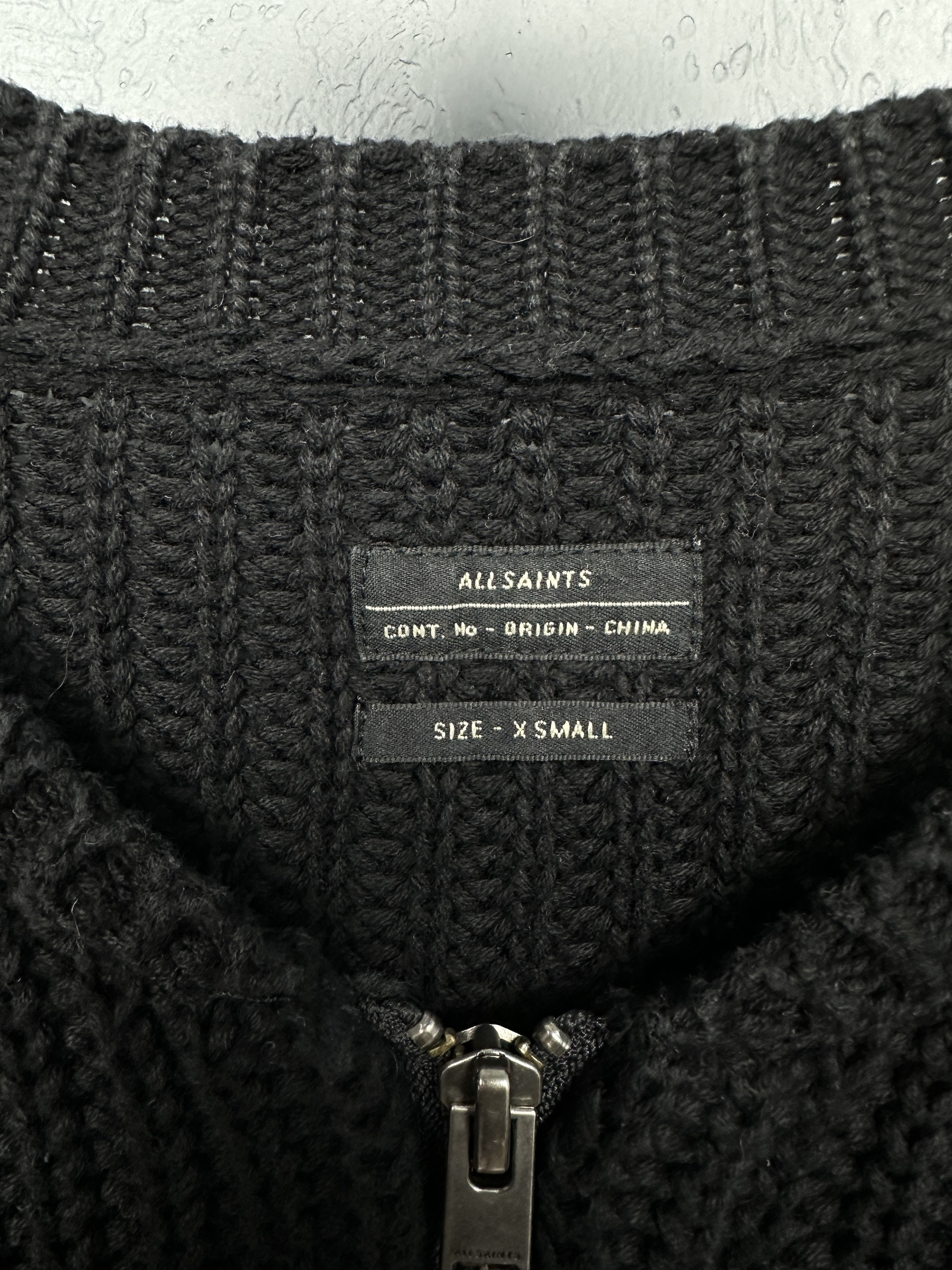 Allsaints Allsaints Mens Moat Knit Bomber Sweater Size US XS / EU 42 / 0 - 3 Thumbnail