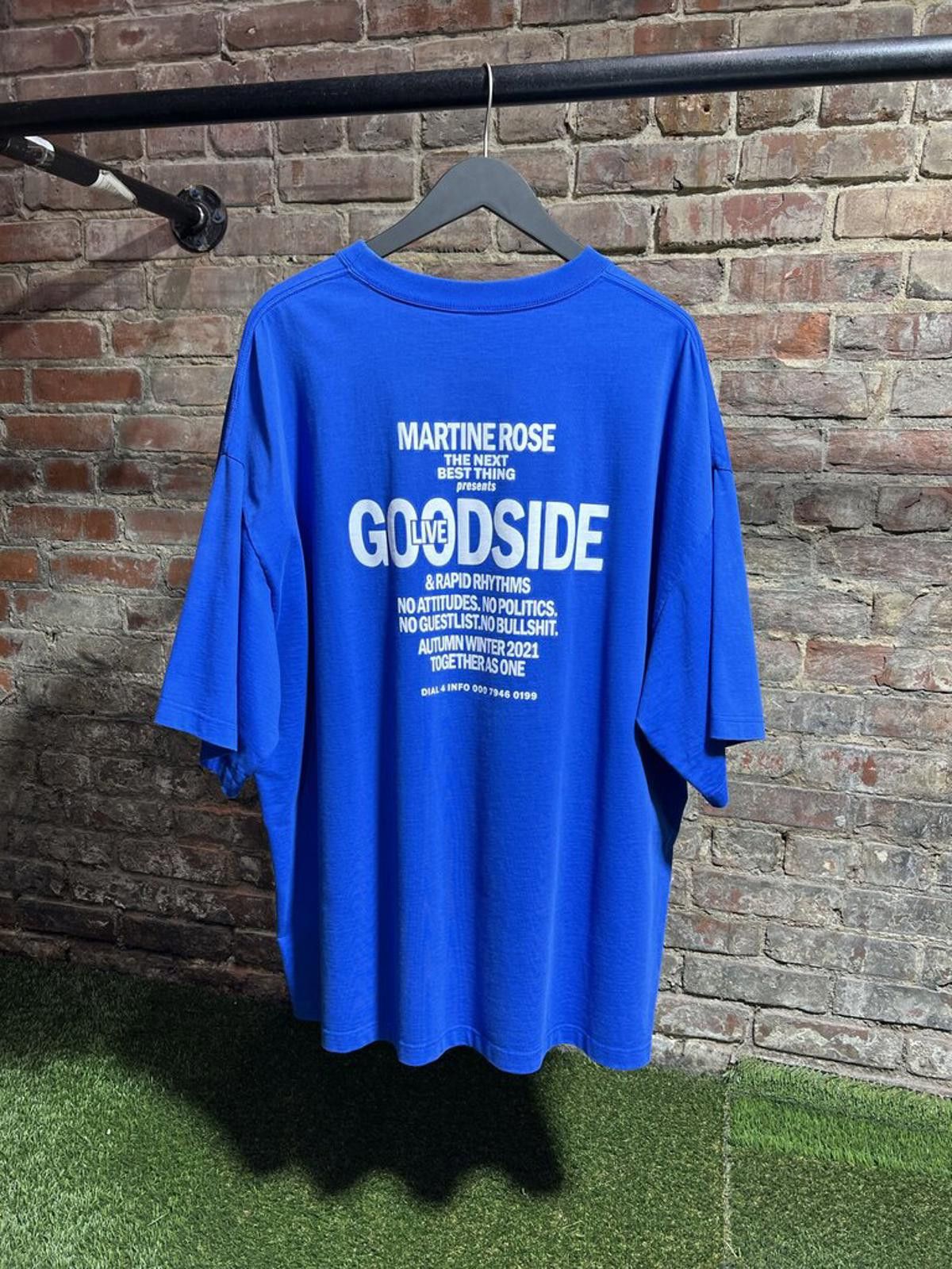 Martine Rose Martine Rose Goodside Tee Blue Sz. XL Size US XL / EU 56 / 4 - 2 Thumbnail