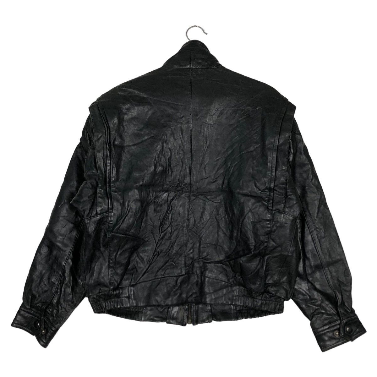 🔥90's Vintage Genuine Leather Bomber Jacket Uno Uomo Japan