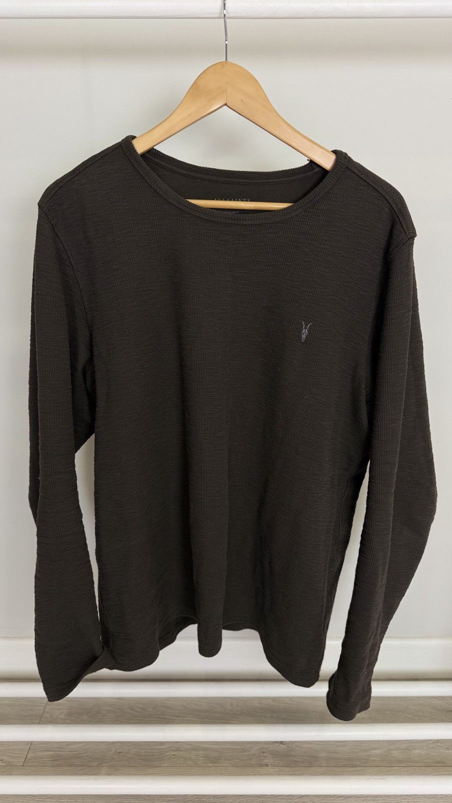Allsaints Allsaints Waffle Sweatshirt Size US L / EU 52-54 / 3 - 1 Thumbnail