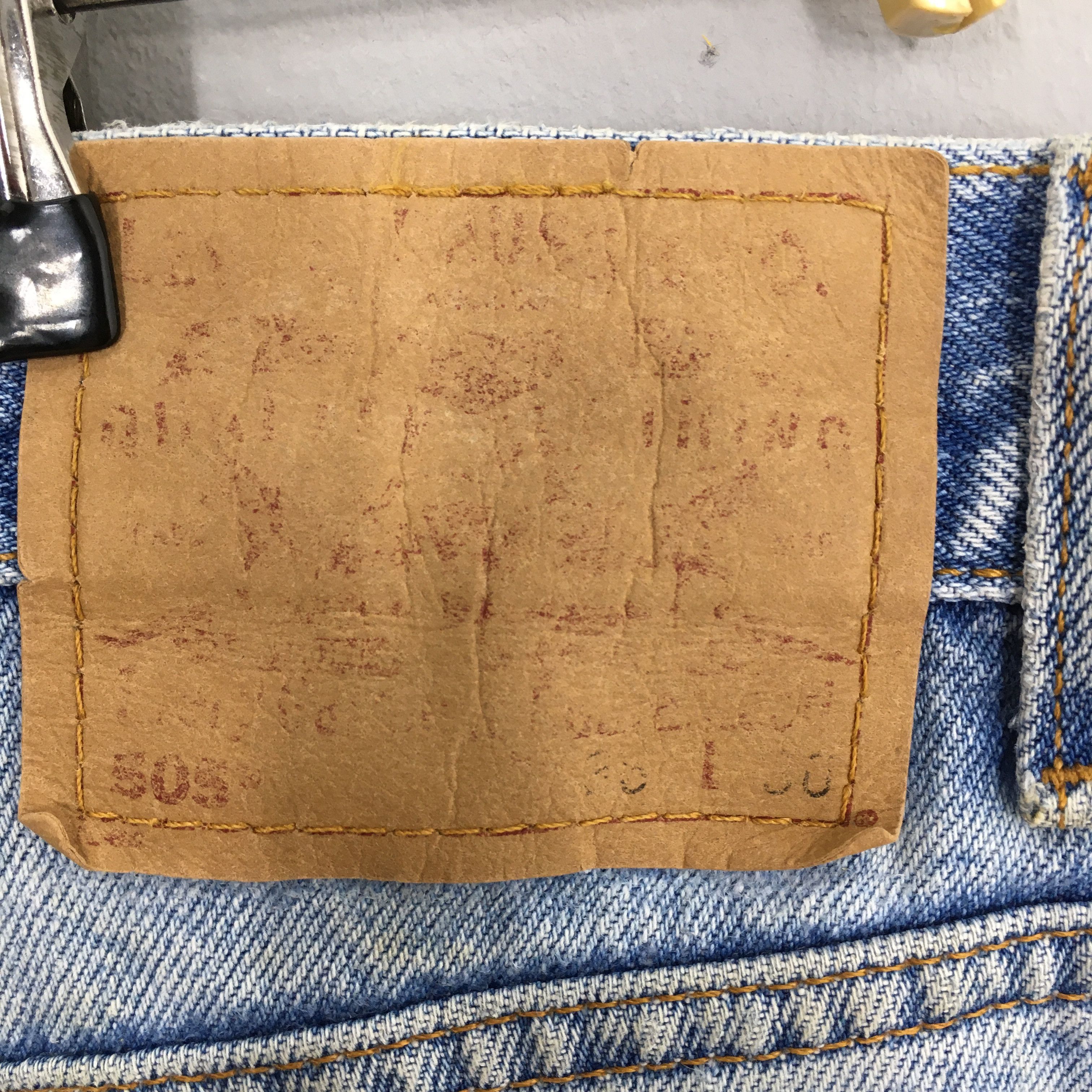 Levi's Size 36x31 Vintage Levis 505 Pale Blue Jeans S822 Size US 36 / EU 52 - 17 Thumbnail