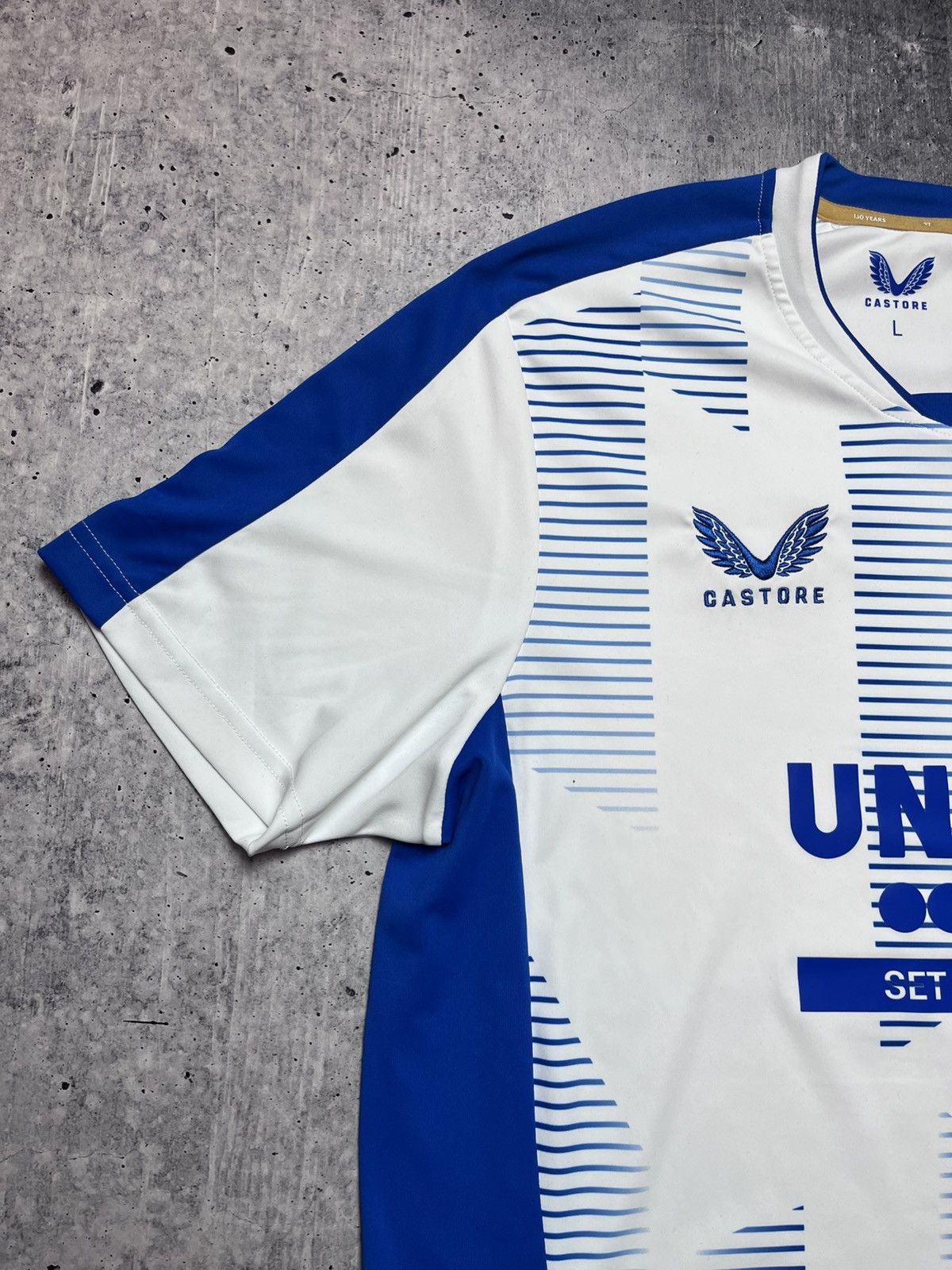 Castore Rangers 150 Years Jersey Football Shirt White Men Size L Size US L / EU 52-54 / 3 - 2 Thumbnail