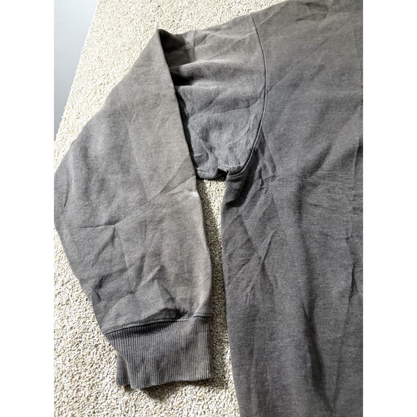 Champion Champion Fleece Sweatshirt 2XL Mens Gray Solid Pullover Size US XXL / EU 58 / 5 - 2 Thumbnail