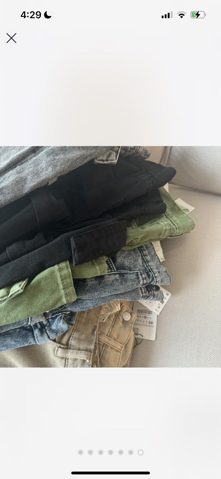 Zara ZARA cargo bundle Size US 31 - 7 Thumbnail