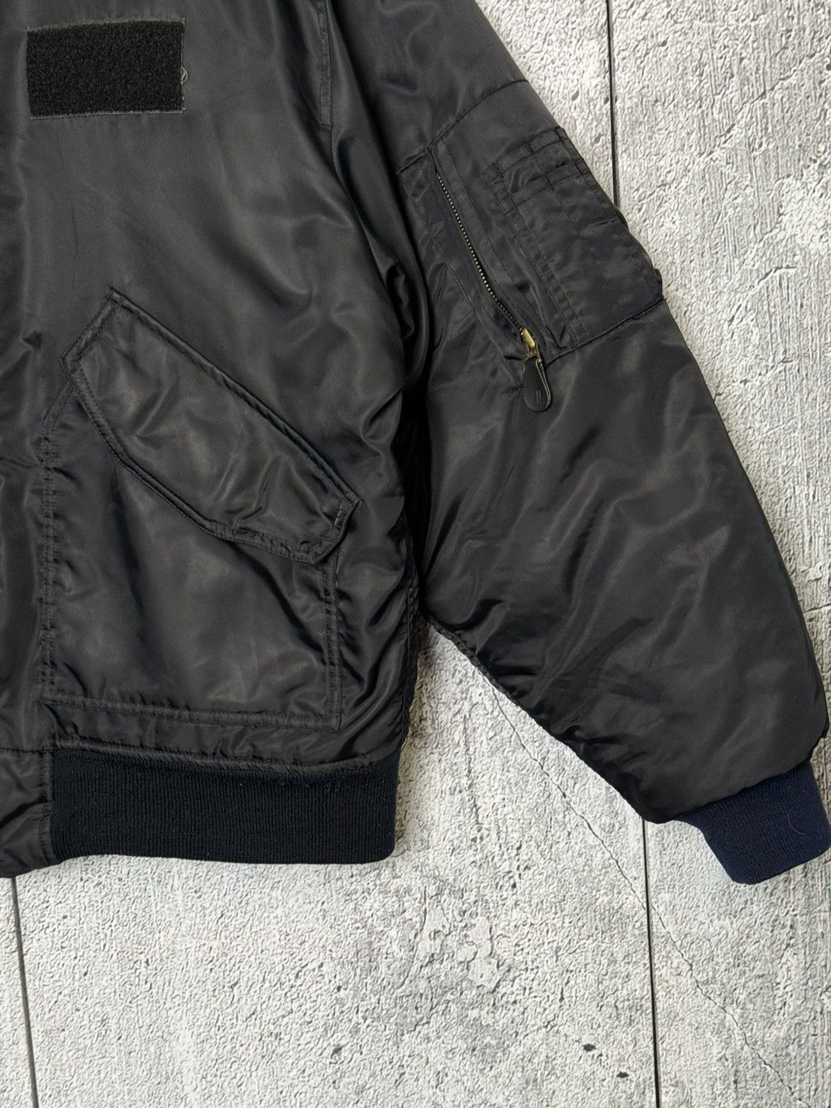 Alpha Industries CWU 45/P Flight Nylon Bomber Jacket USA Military Style MA-1 Size US M / EU 48-50 / 2 - 12 Thumbnail
