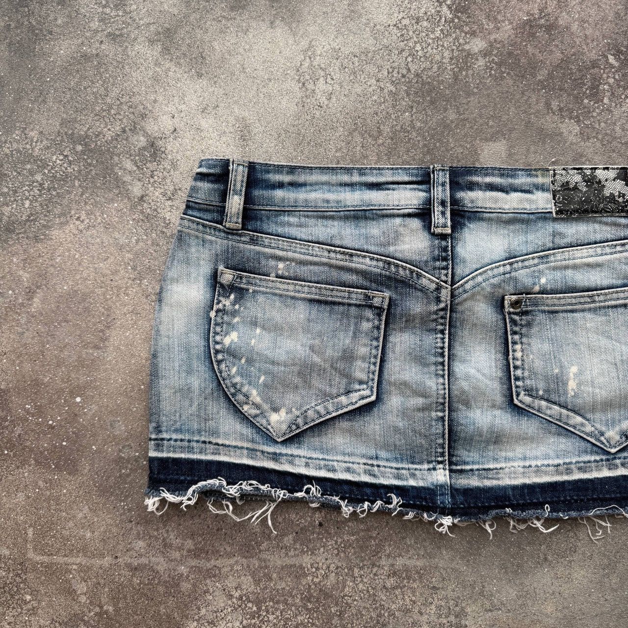 Hysteric Glamour Madonna Y2K Glam Vintage Sexy Denim Mini Skirt Size 28" / US 6 / IT 42 - 6 Thumbnail