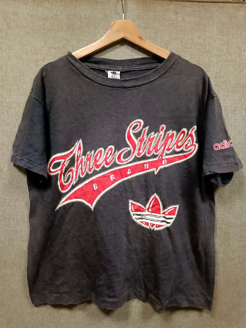 Adidas vintage 90s t shirt adidas three stripes Size US L / EU 52-54 / 3 - 1 Thumbnail