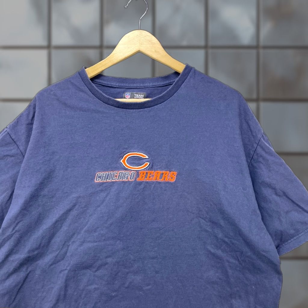 NFL VINTAGE Chicago Bears Embroidered T-Shirt XL NFL Men Men XL Blue Size US XL / EU 56 / 4 - 1 Thumbnail