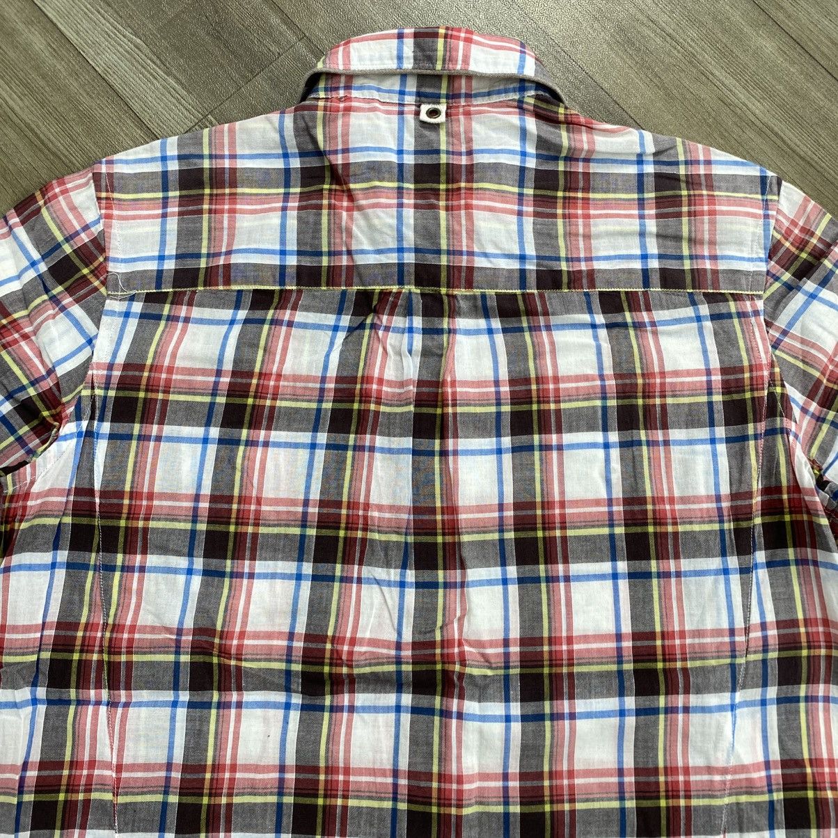 PPFM 2000s PPFM Japanese Brand Plaid and Check Work Shirt Western Size US M / EU 48-50 / 2 - 7 Thumbnail