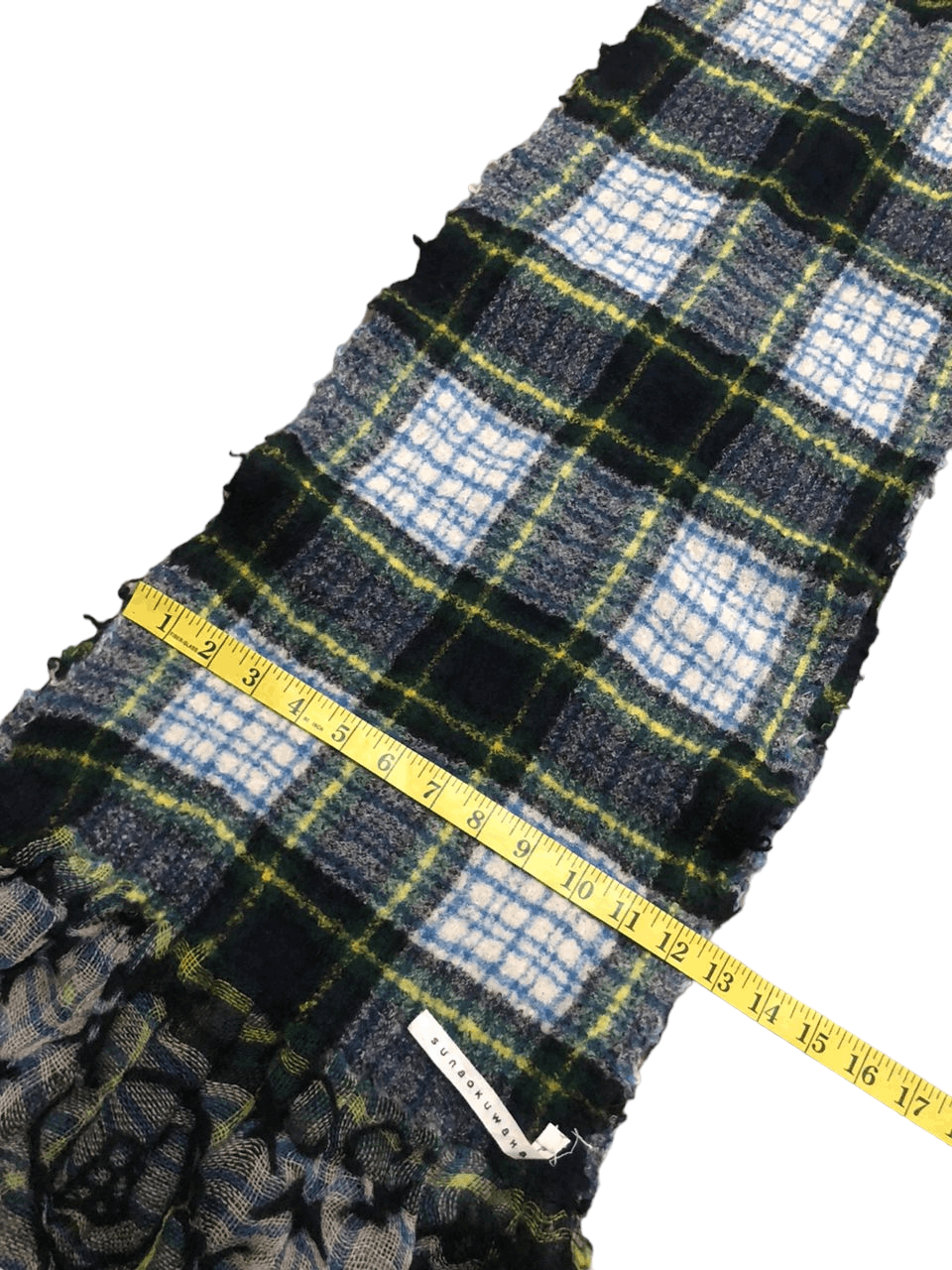 Sunao Kuwahara SunoaKuwahara Green Tartan Scarf Muffler Nice Design Size ONE SIZE - 5 Thumbnail