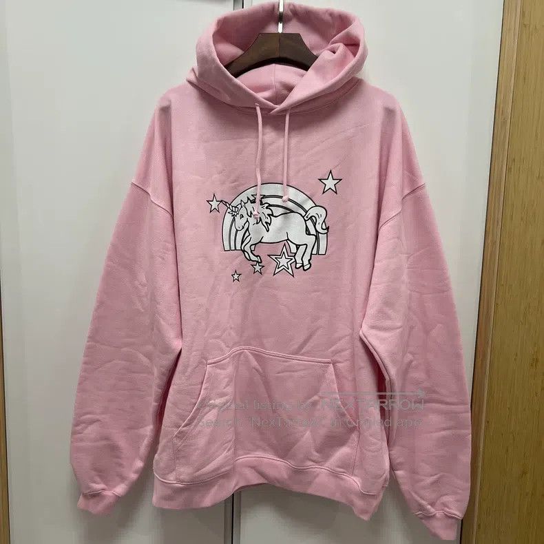 Vetements Vetements Pink Unicorn Hoodie Size US S / EU 44-46 / 1 - 1 Thumbnail