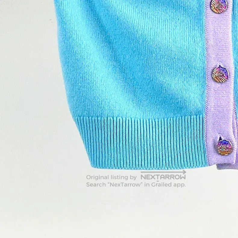 Chanel Chanel 24C blue and pink colour-matched knitted neck penda Size XS / US 0-2 / IT 36-38 - 5 Thumbnail